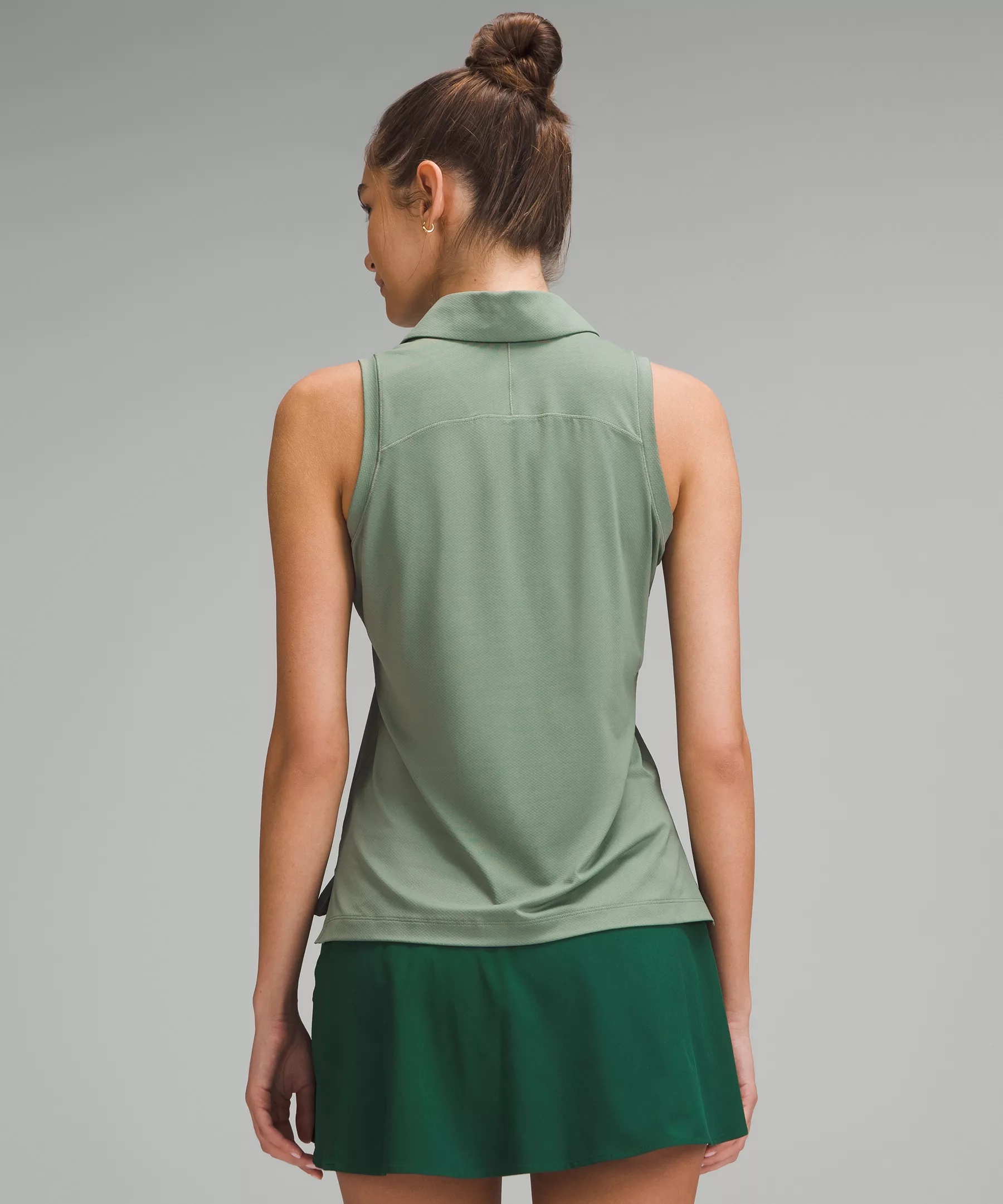 Quick-Dry Sleeveless Polo Shirt *Straight Hem - 3