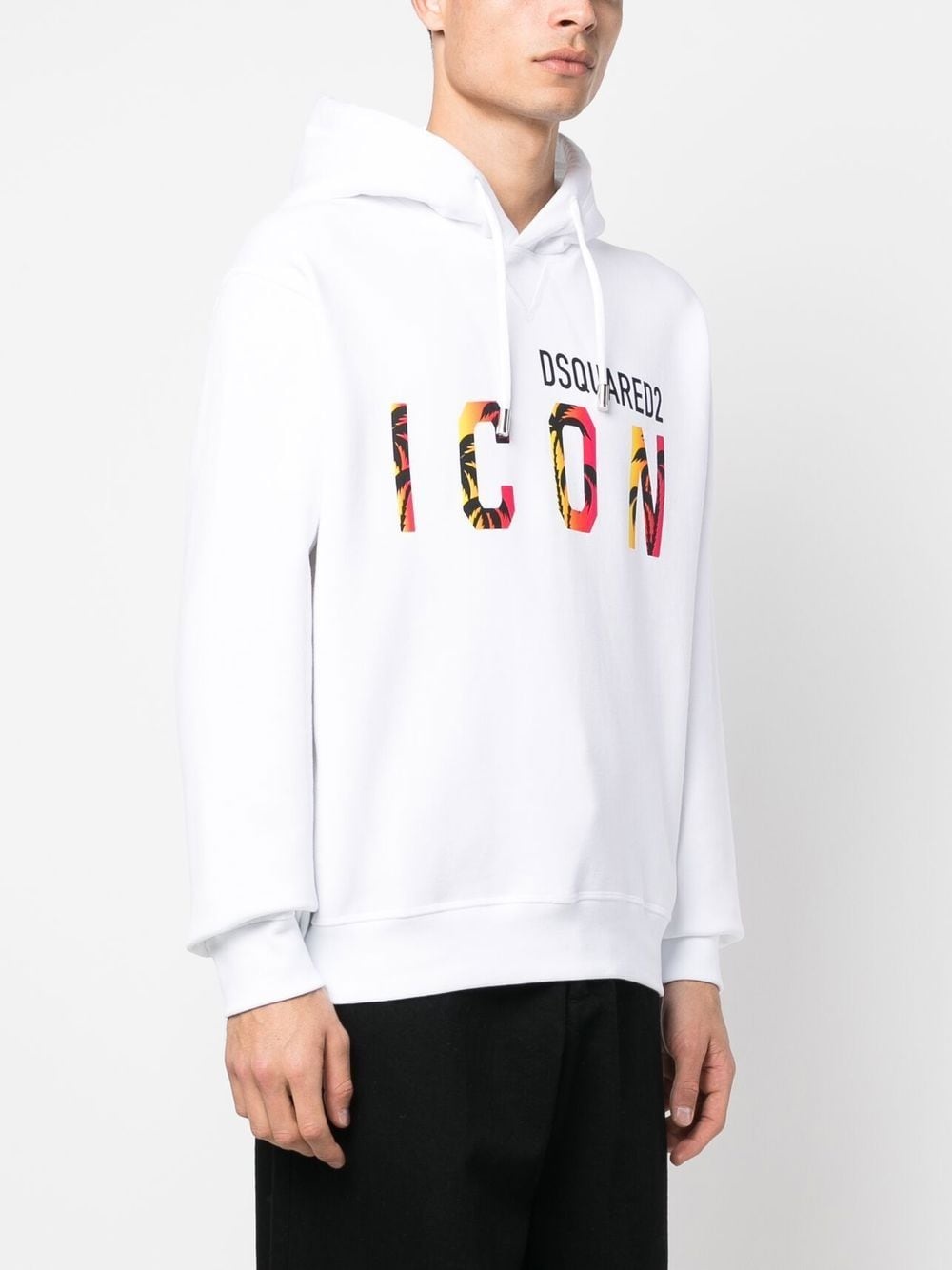 Icon-print hooded sweatshirt - 3