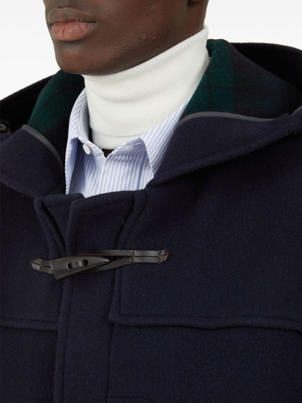 hooded wool coat - 7
