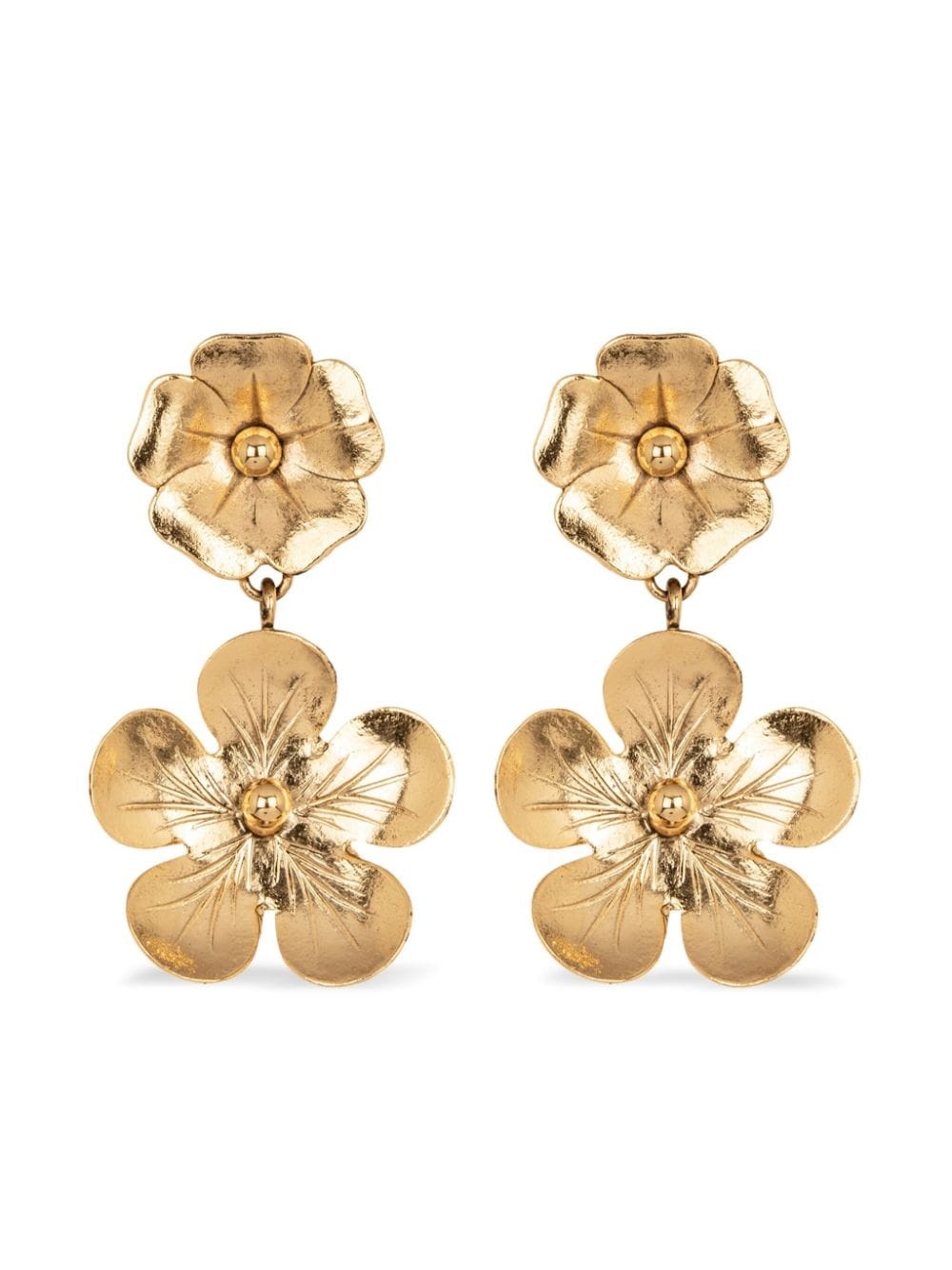 18kt gold plated Kenzie drop earrings - 1