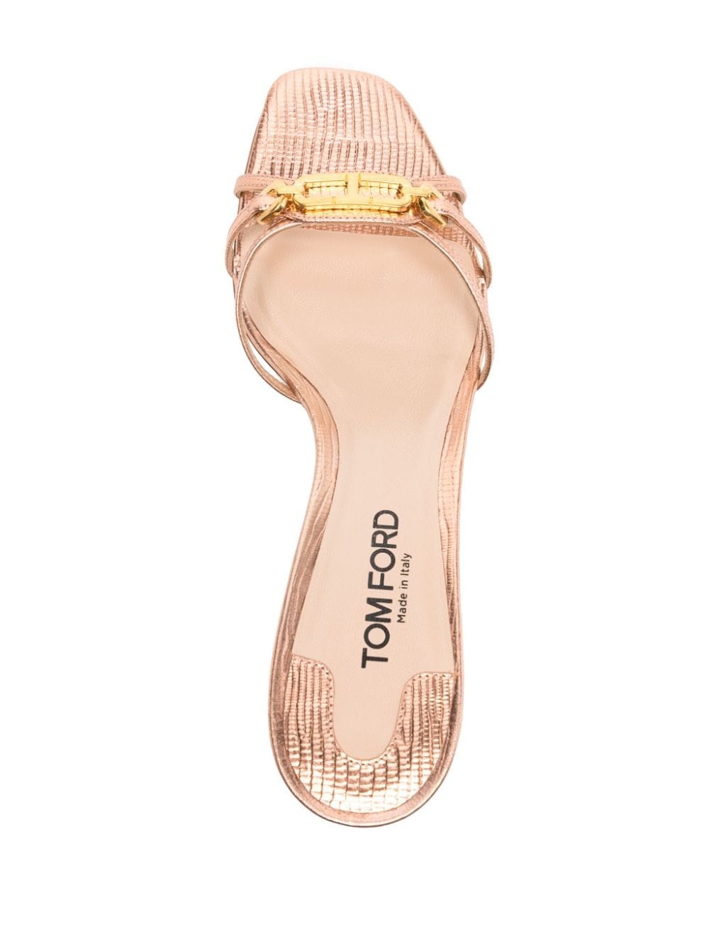 60mm logo-plaque leather mules - 4