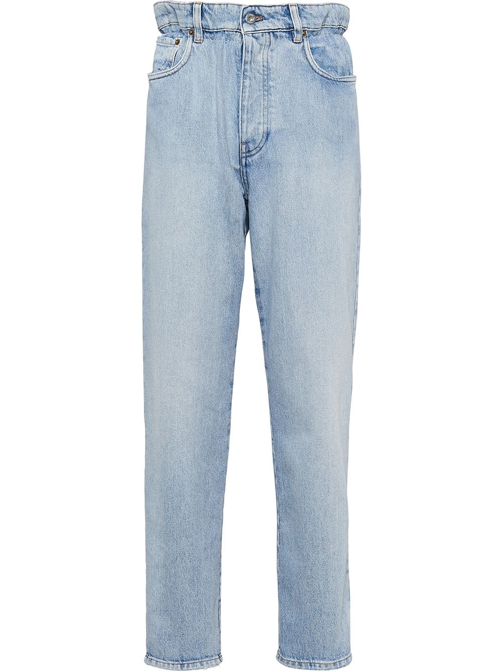 high-waisted straight-leg jeans - 1