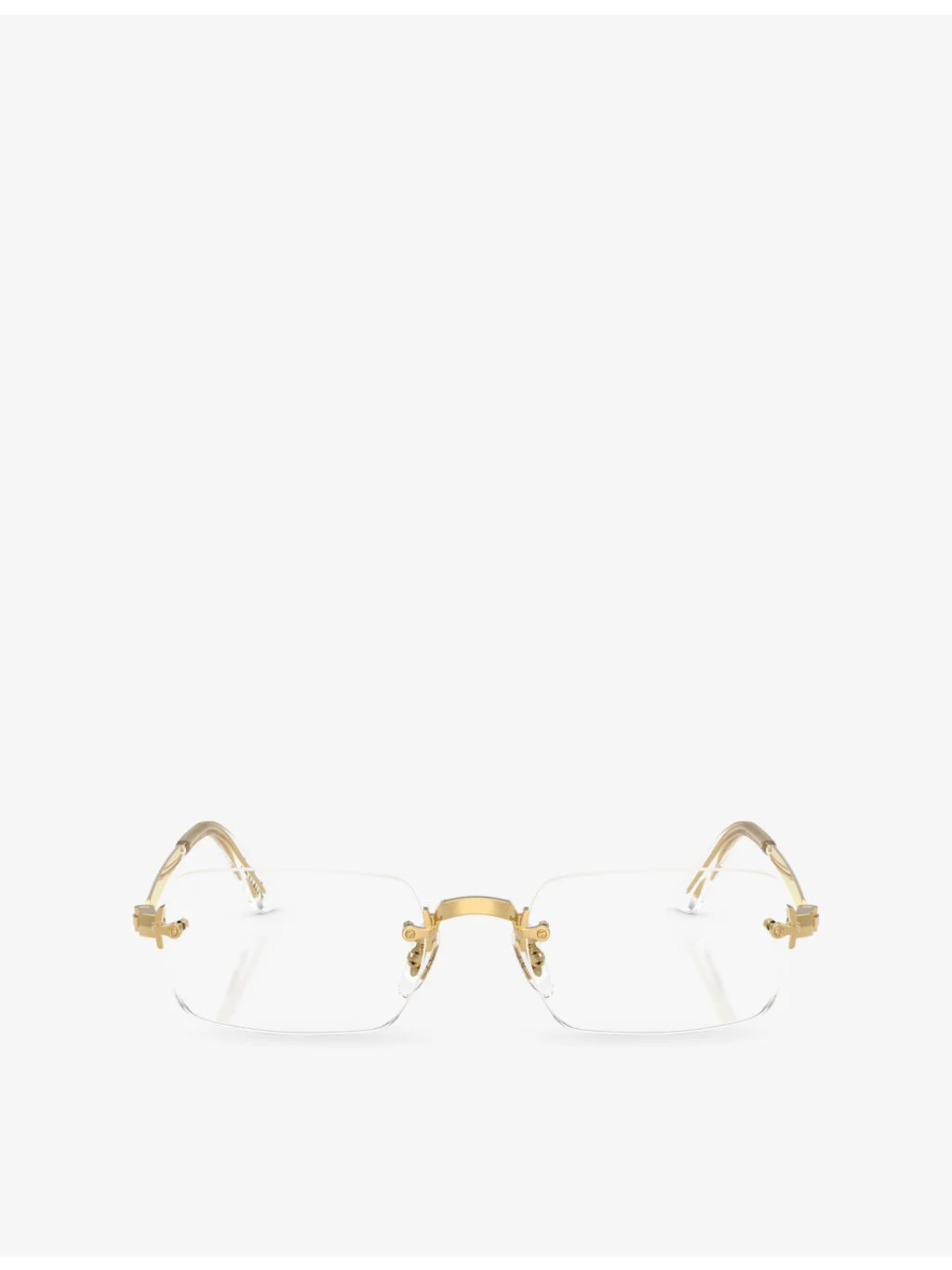 RB3928V Square-Frame Metal Optical Glasses - 1