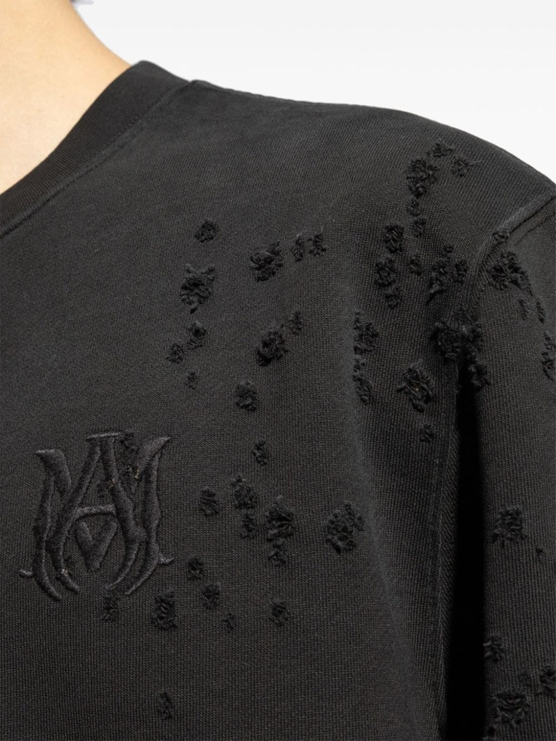 logo-embroidered cotton sweatshirt 5