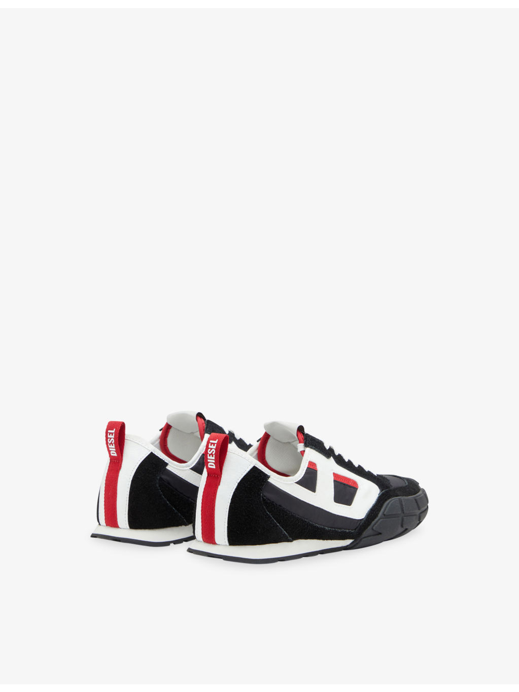 S-Pagodha Leather and Woven Low-Top Trainers - 5
