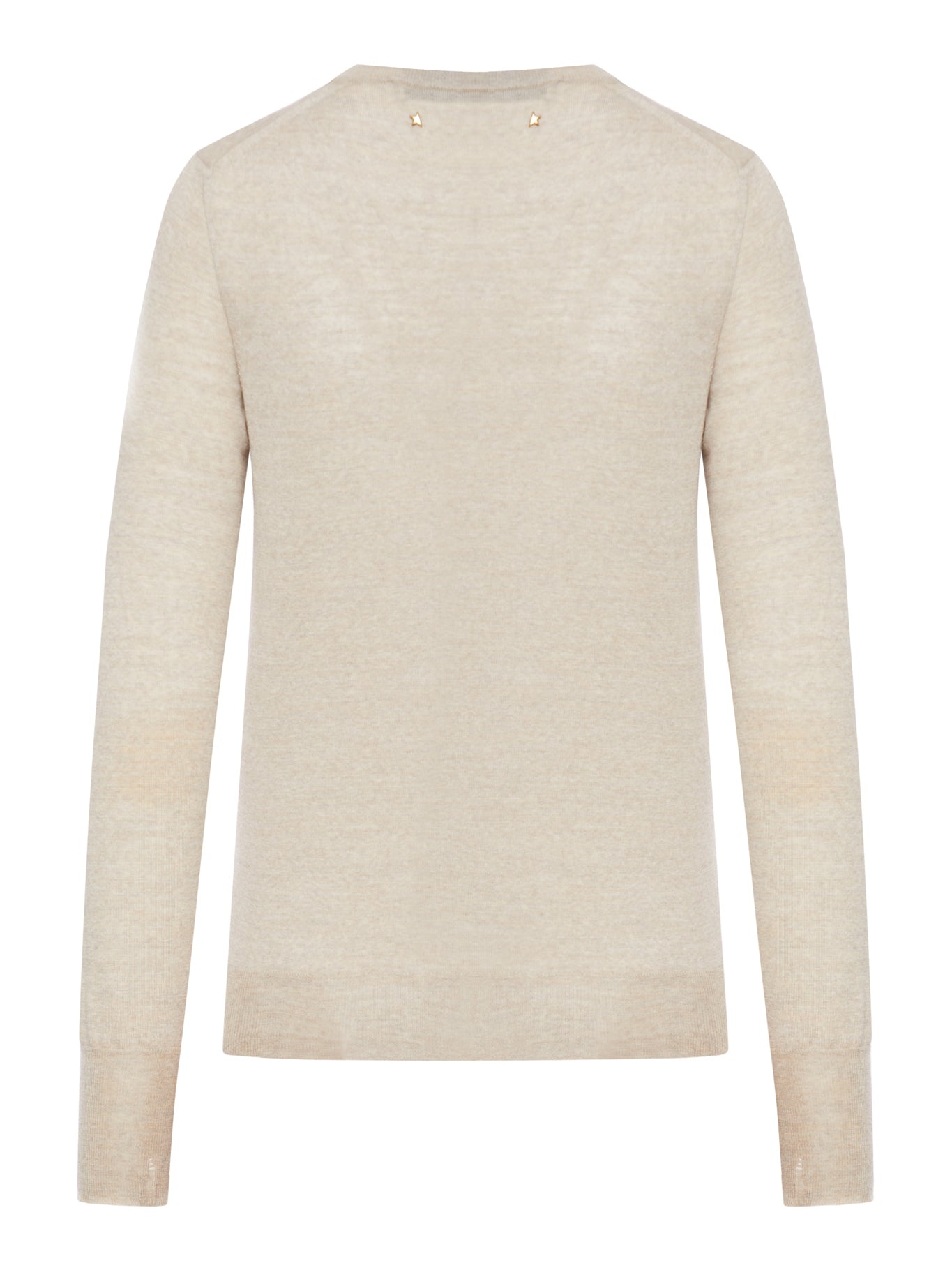 WOMEN`S CREW NECK WOOL SWEATER - 2