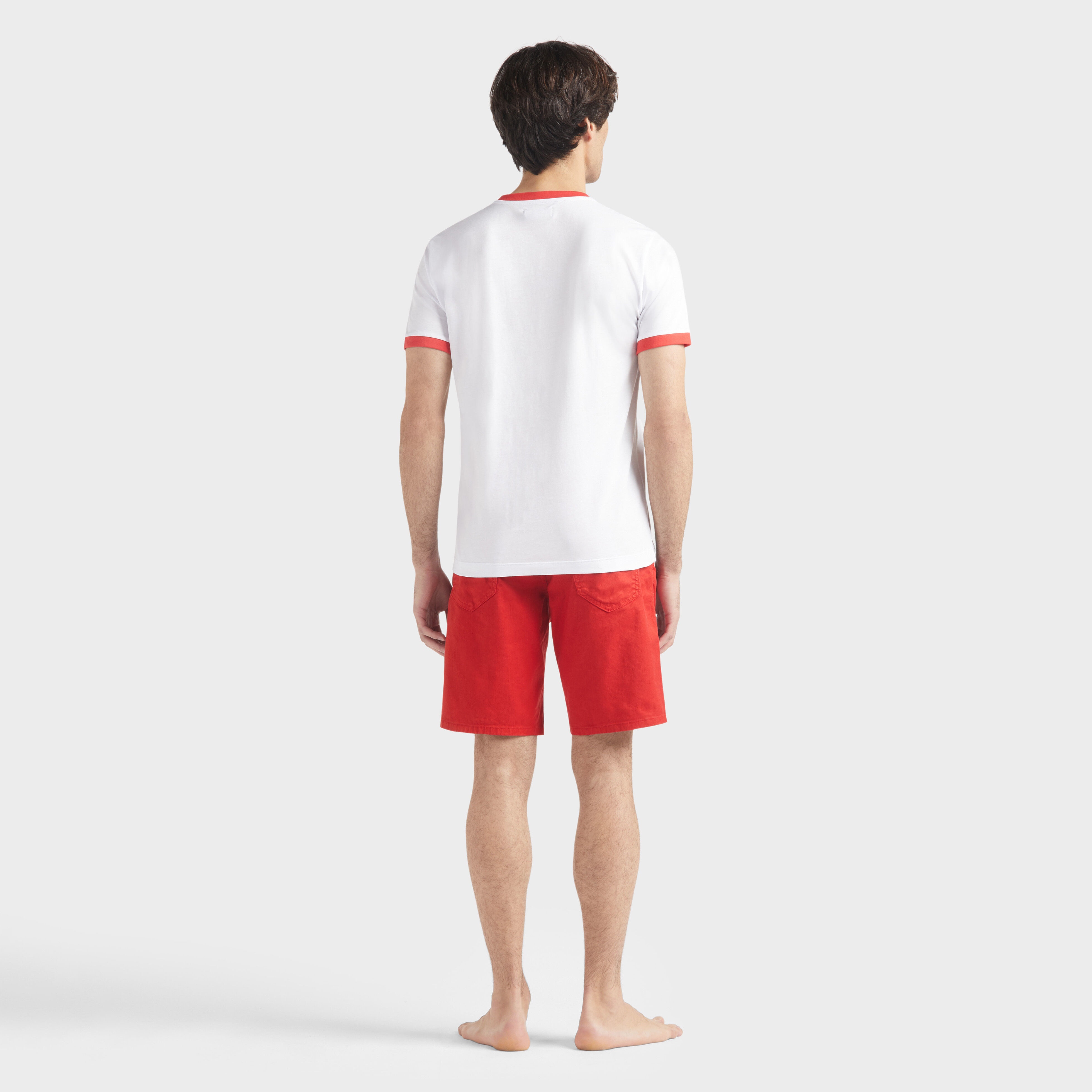 Men Cotton Light Jersey T-shirt Bicolor Logo - 4