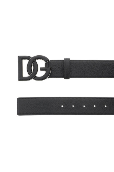 Dolce & Gabbana LEATHER BELT WITH DG LOGO BUCKLE outlook