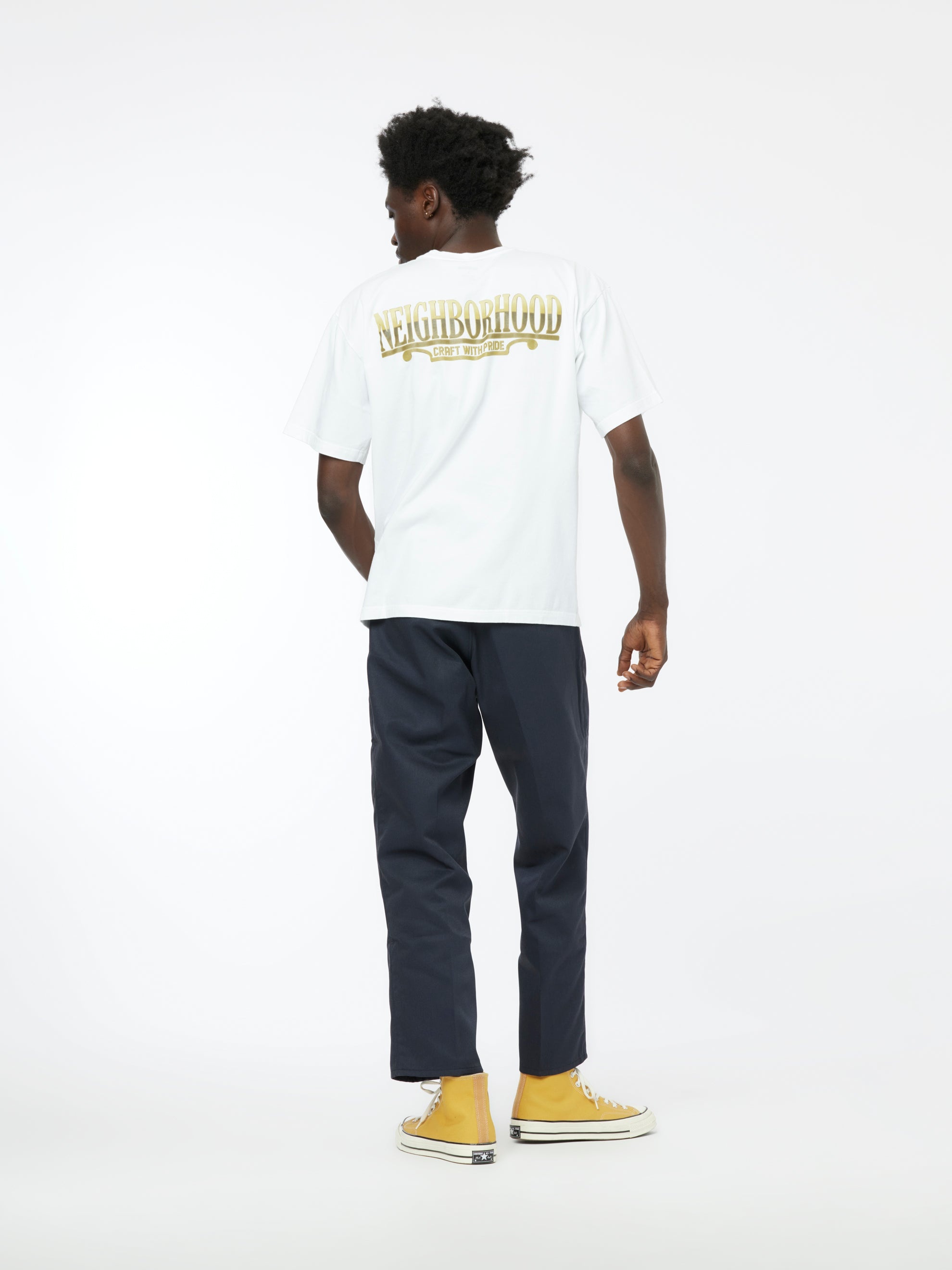 NEIGHBORHOOD NH . TEE SS-16 (WHITE) | REVERSIBLE