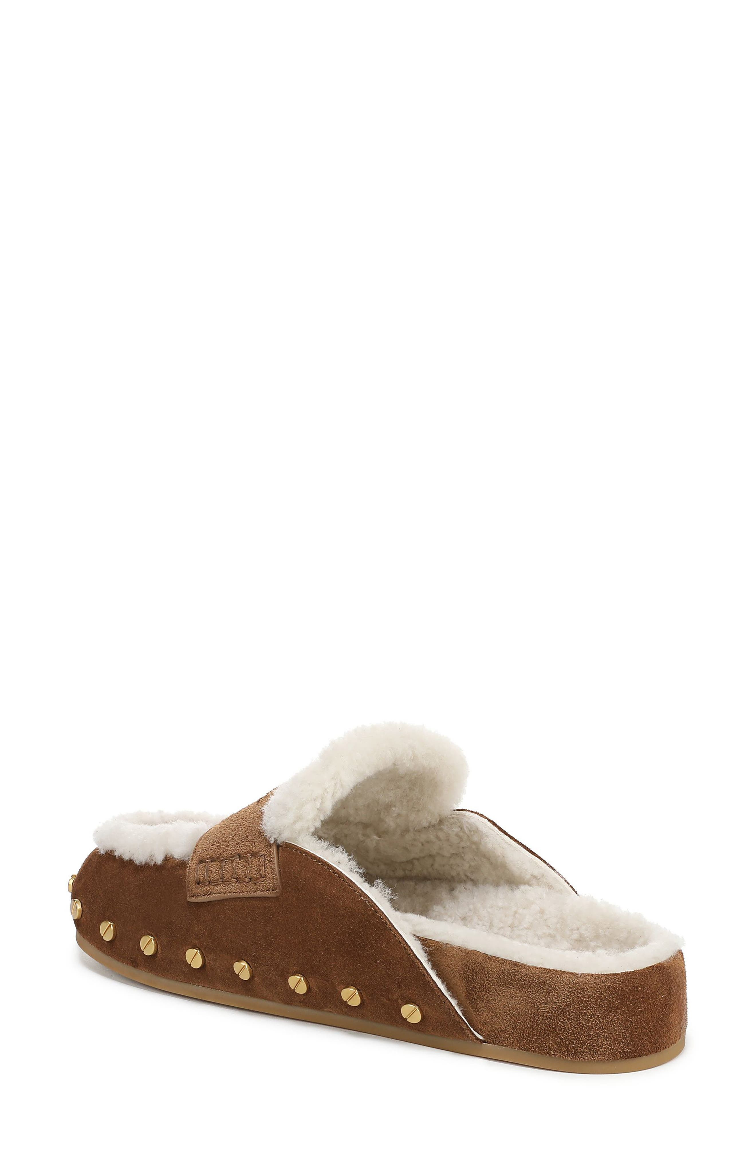 Veronica Beard Fenix Genuine Shearling Mule in Hazelwood Ecru at Nordstrom - 2