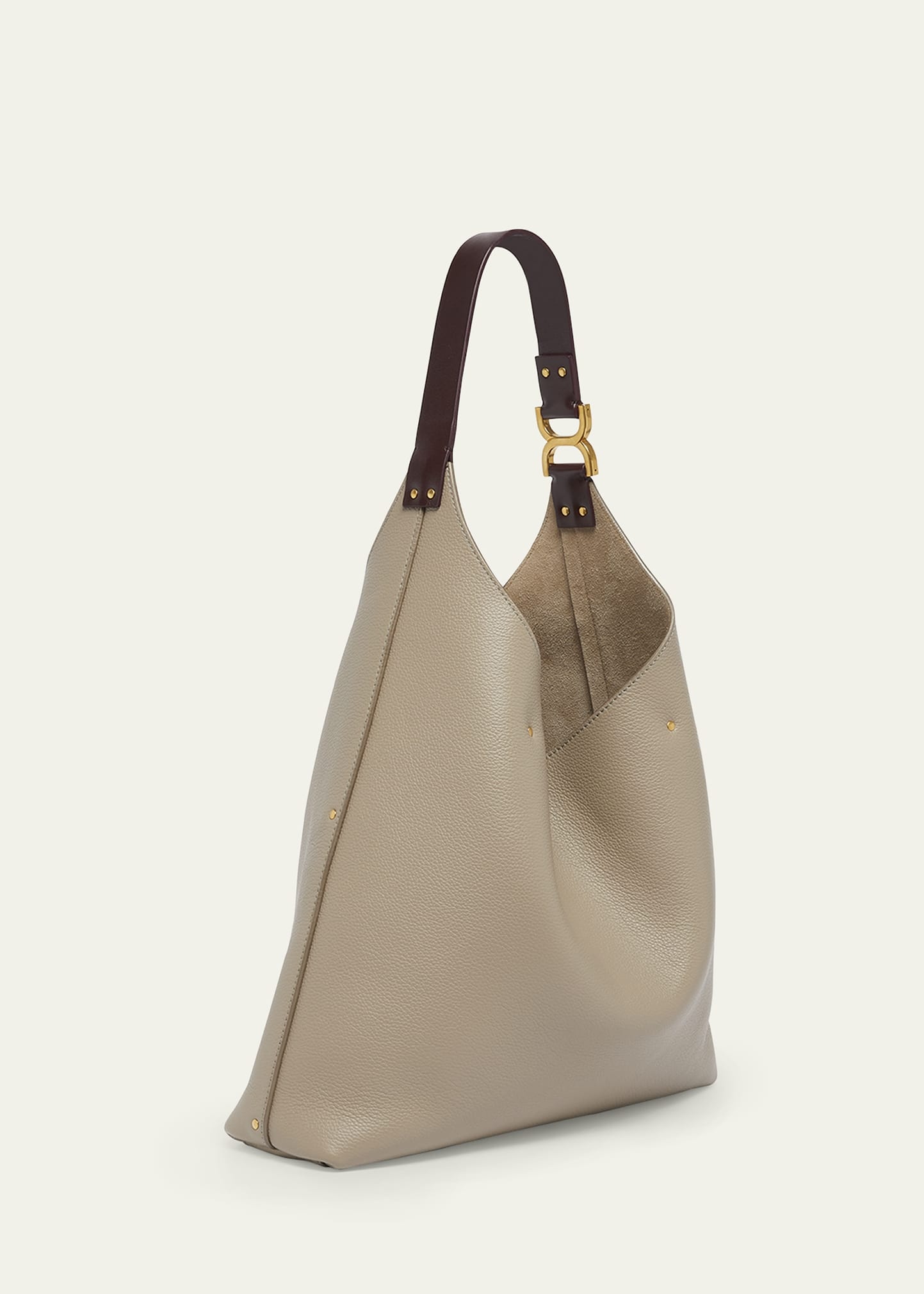 Marcie Hobo Bag in Grained Leather - 3