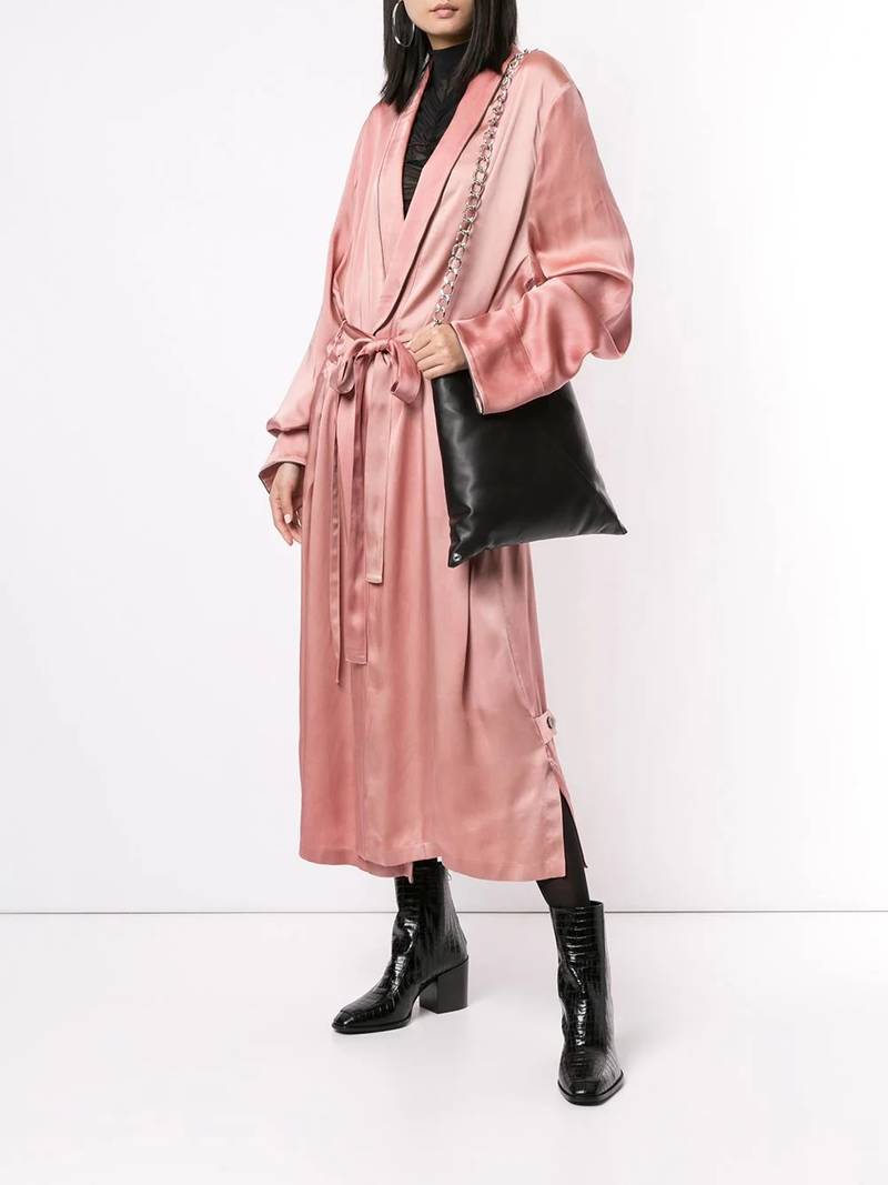 Ann Demeulemeester loose fit long kimono jacket outlook