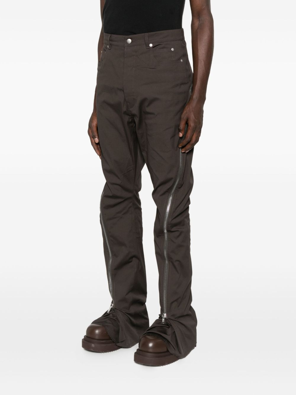 zip-detailing trousers - 3