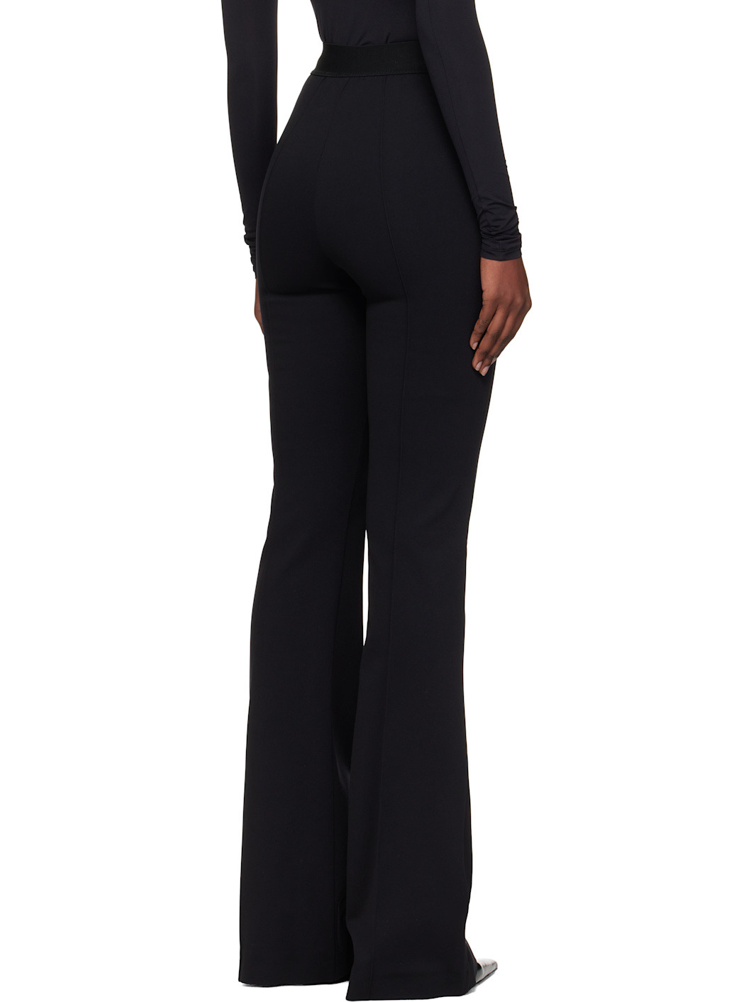 Black Rosie Huntington-Whiteley Flared Trousers - 3