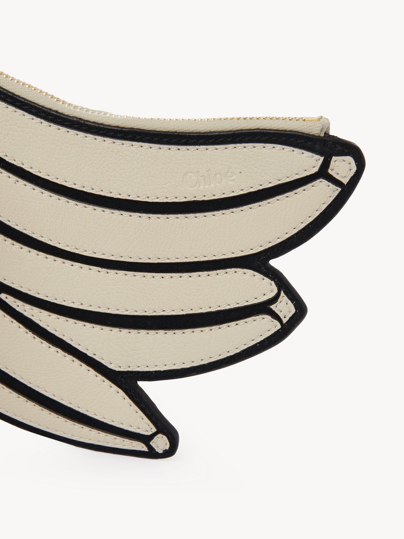 BANANA FLAT POUCH IN GRAINED LEATHER - 4
