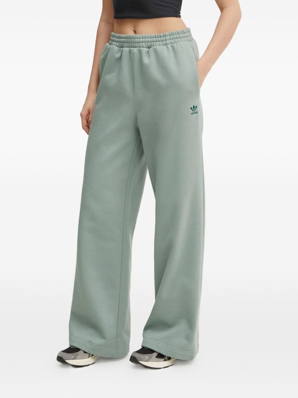 logo-embroidered track pants - 1