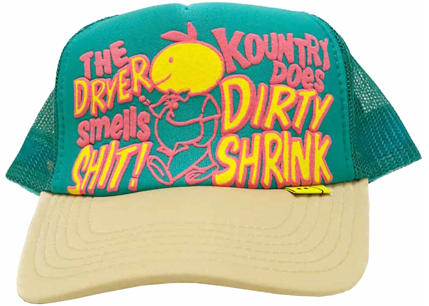 Kapital Kountry Dirty Shrink Trucker Cap Turquoise/Beige - 1