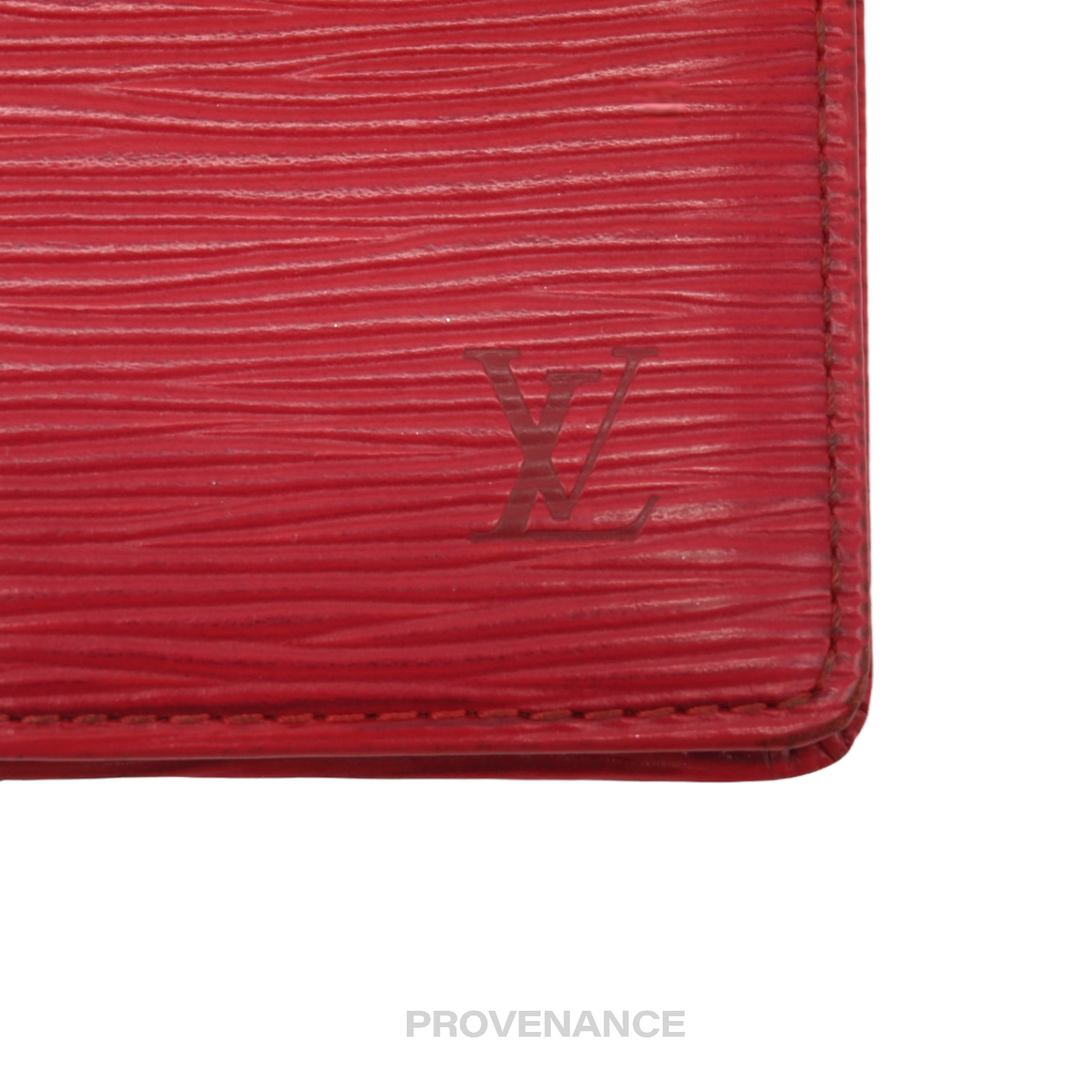 Louis Vuitton Pocket Organizer Wallet - Red Epi Leather - 6