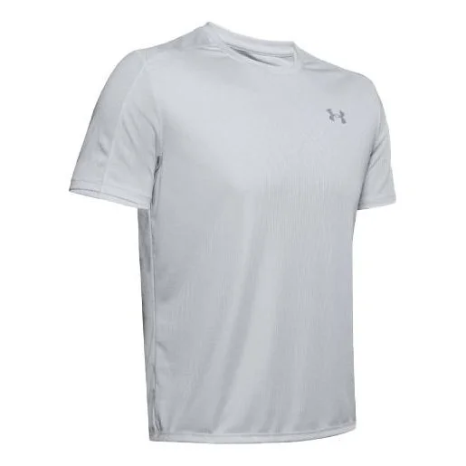 Men's Under Armour Speed Stride Short Sleeve Sports Tops Gray 1326564-014 - 1