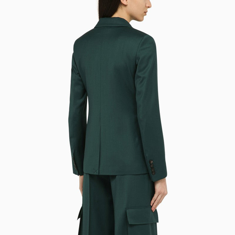 Amiri Forest Green Double-Breasted Jacket In Wool Women - 2