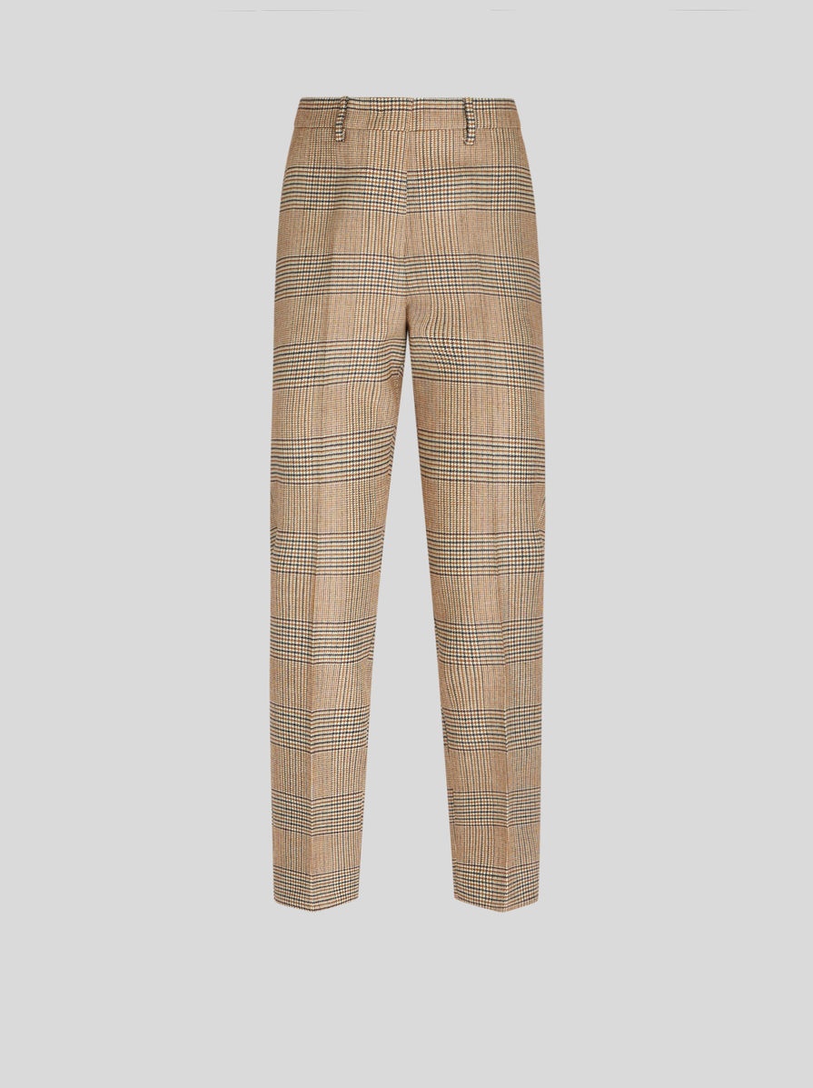 TAILORED PRINCE OF WALES TROUSERS - 1