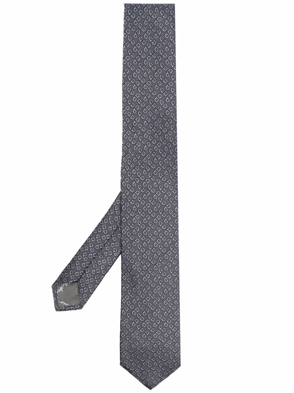 monogram print tie - 1