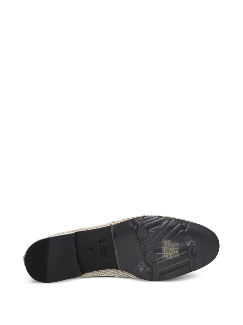 woven leather-trim loafers 5