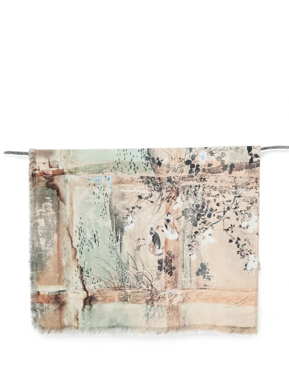 Printed silk scarf - 1