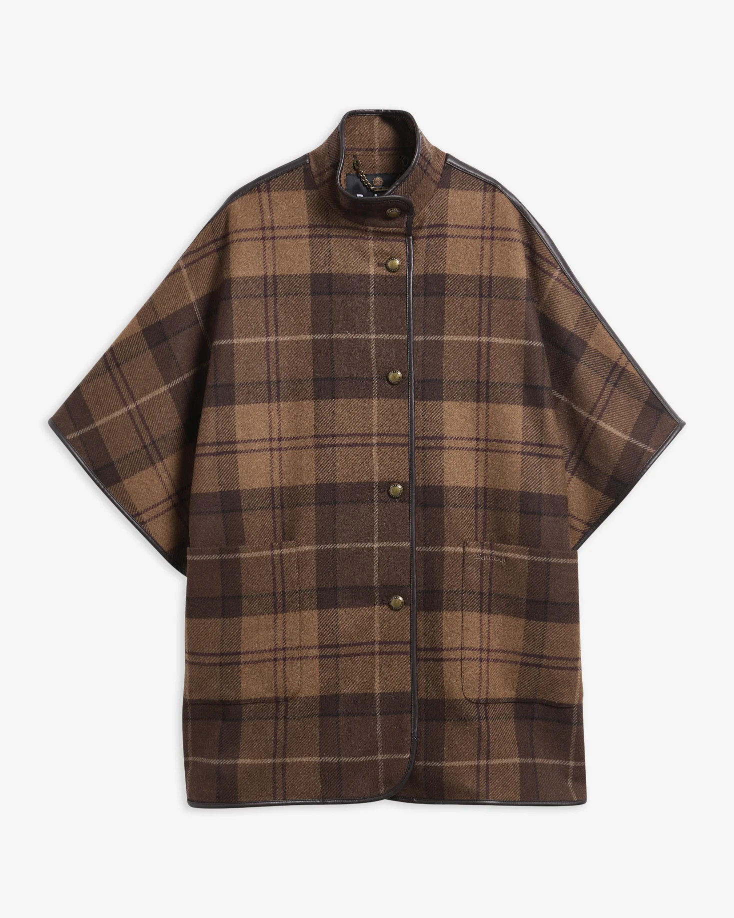 Judith Tartan Wool Cape - 1