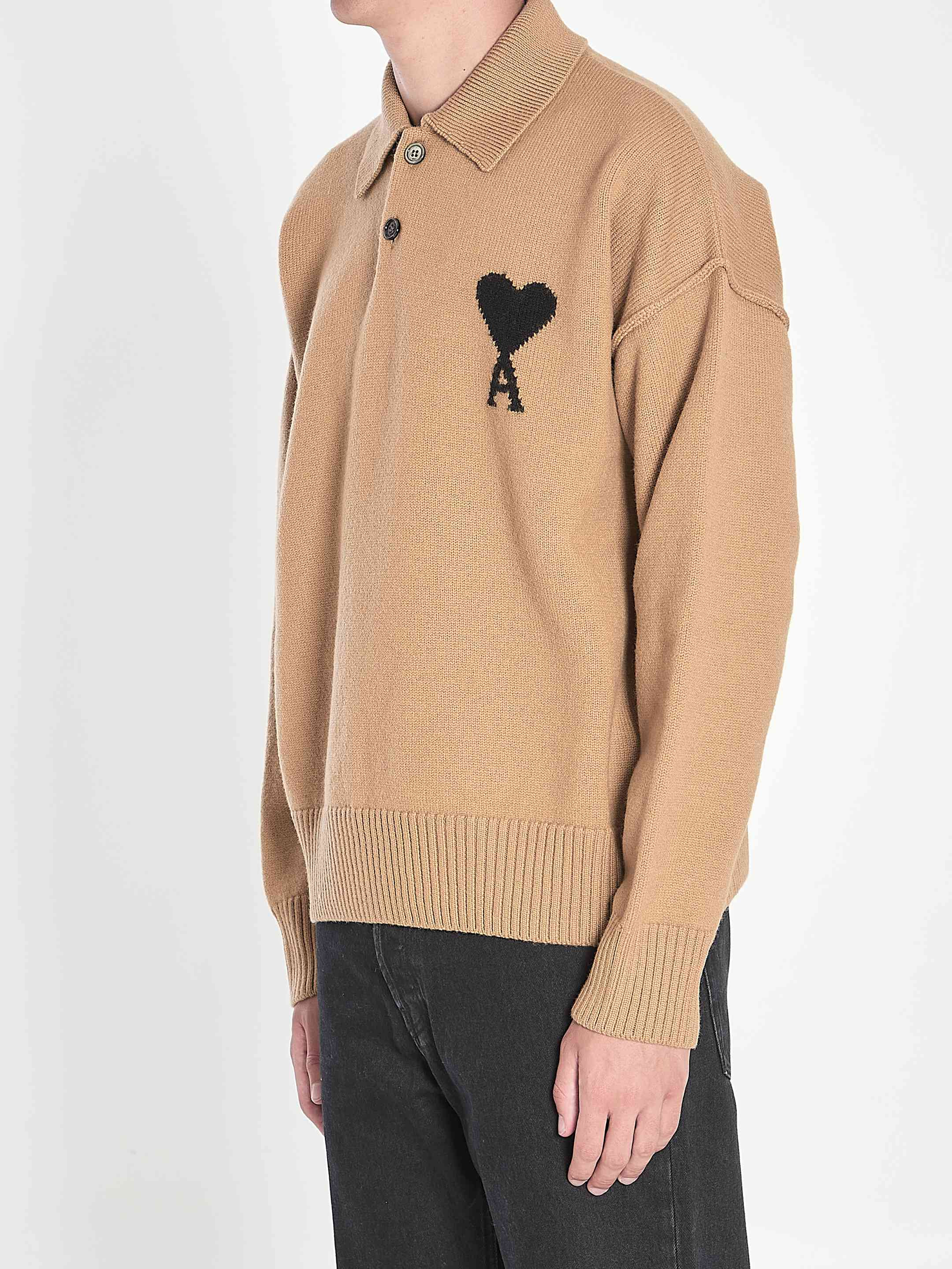 Ami Paris Men Ami De Coeur Polo - 2