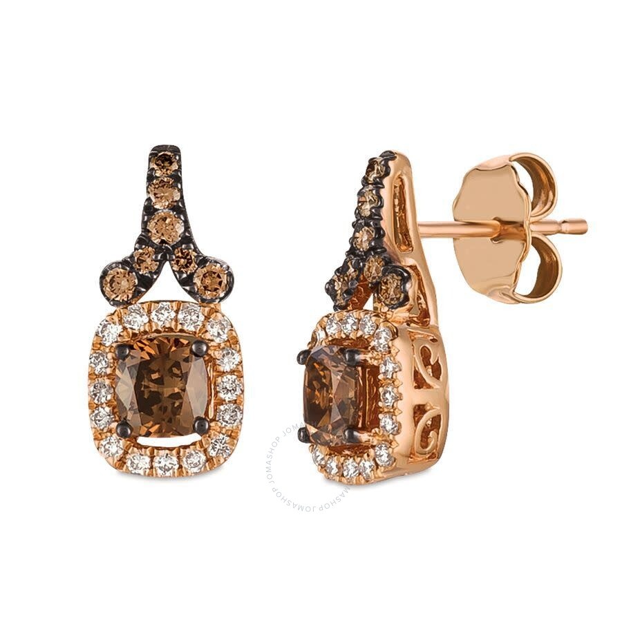 Le Vian - Le Vian Ladies Chocolate Diamonds Fashion Earrings in 14k Strawberry Gold - 1