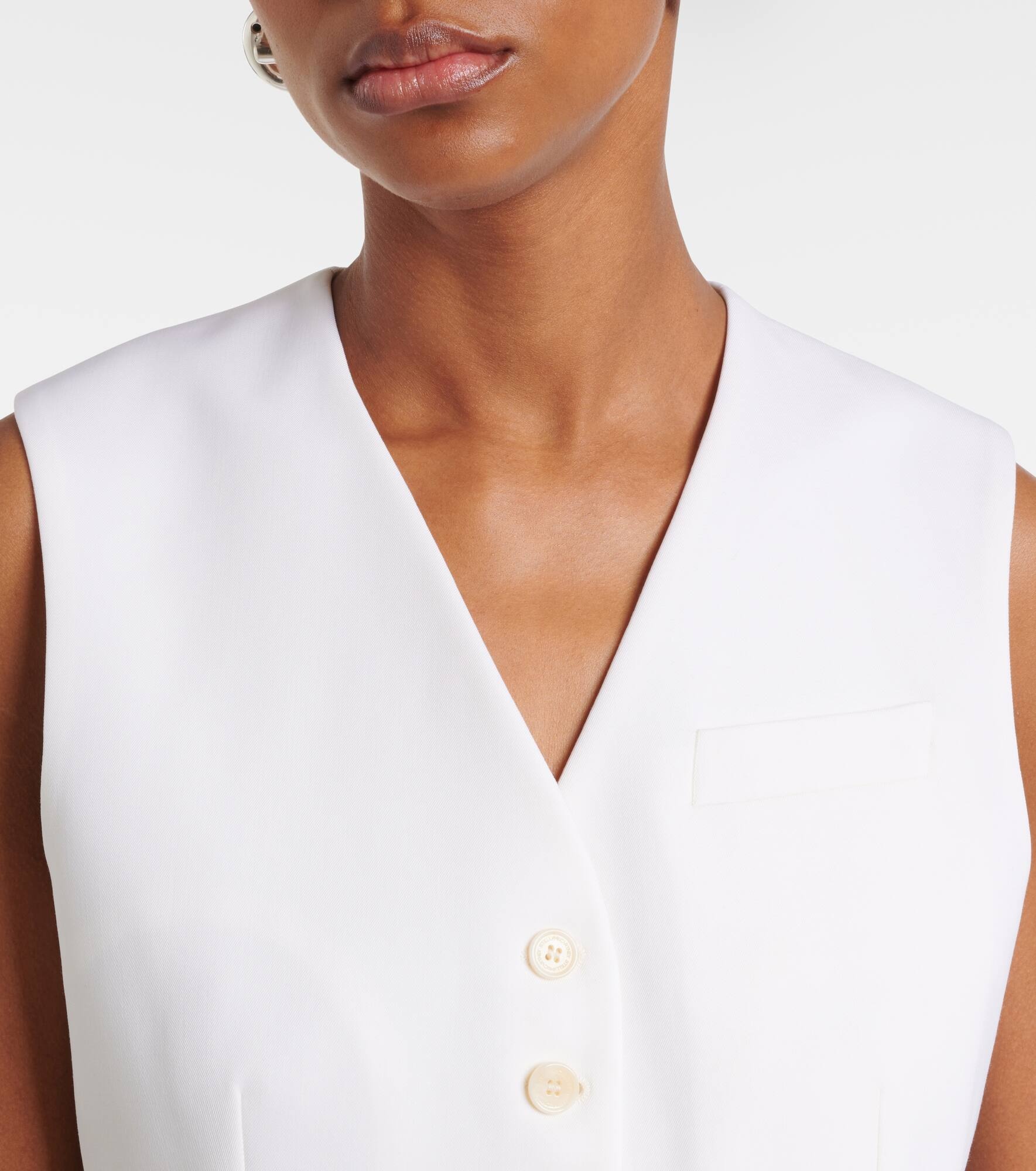 Cropped wool vest - 5