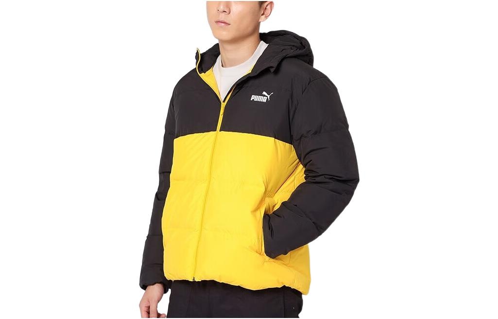 PUMA Logo Puffer Down Jacket 'Yellow' 534502-01 - 3