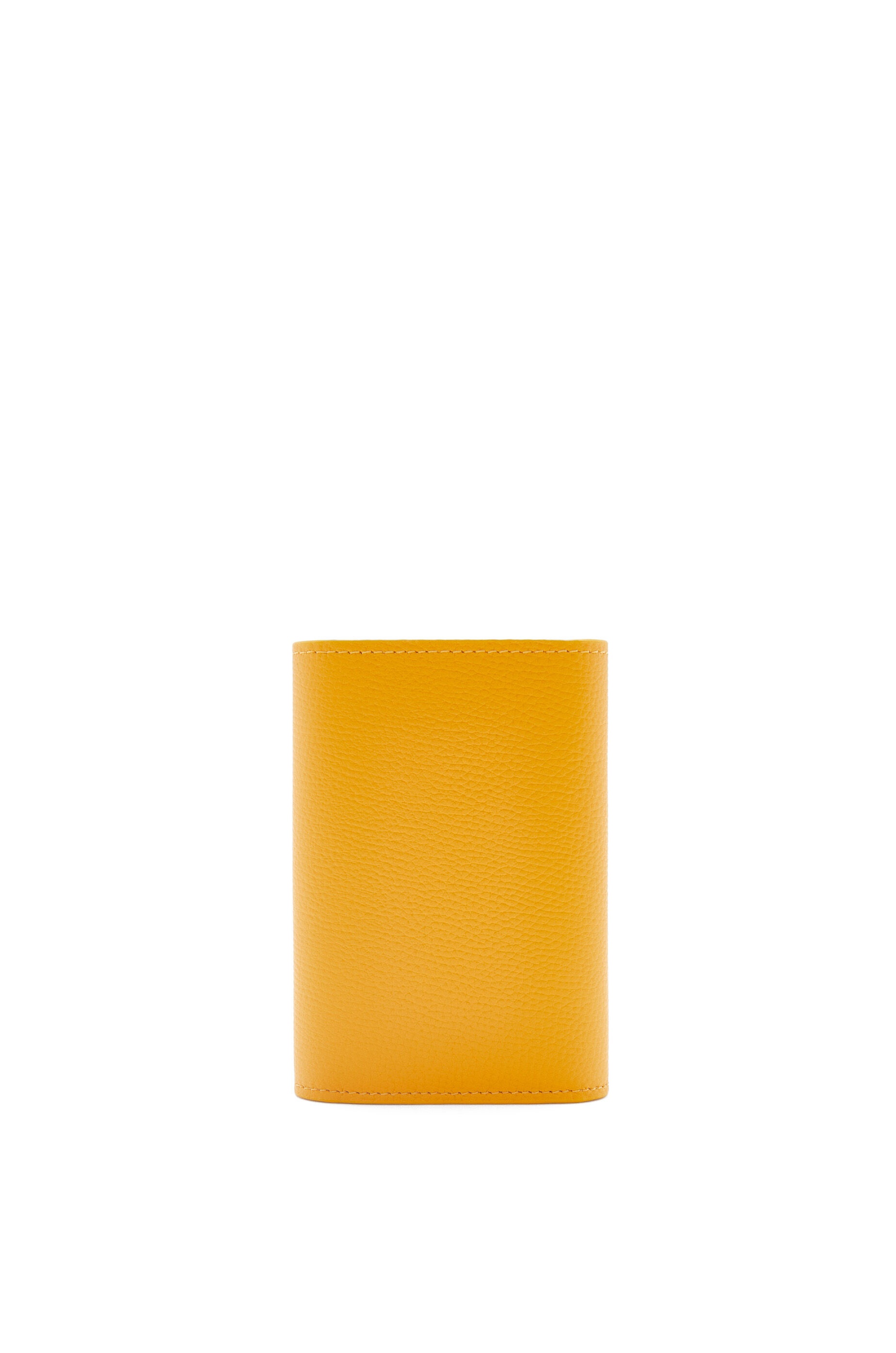 Anagram small vertical wallet in pebble grain calfskin - 4