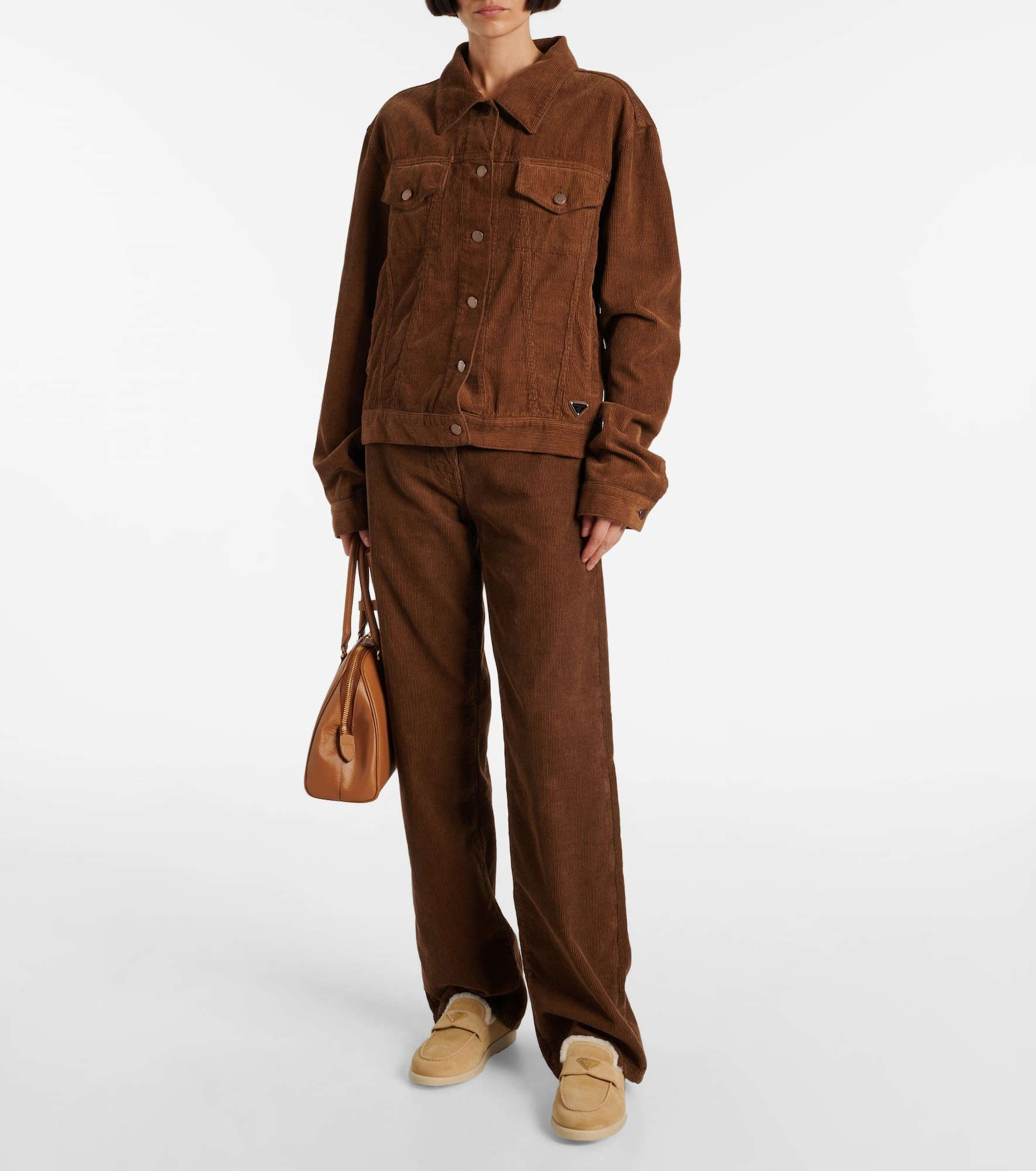 Shearling-lined suede loafers - 3