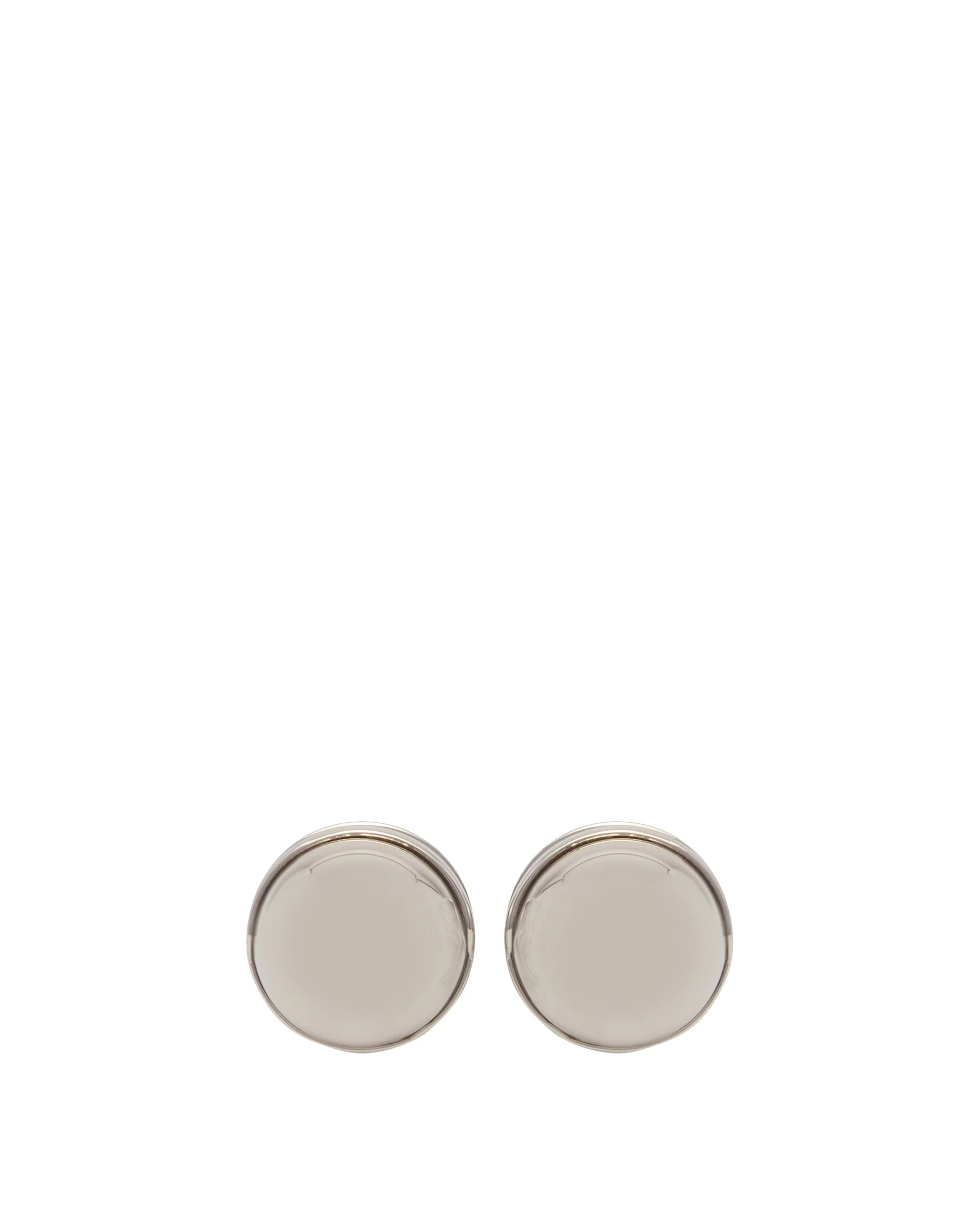 Silver-Tone Sphere Earrings - 1