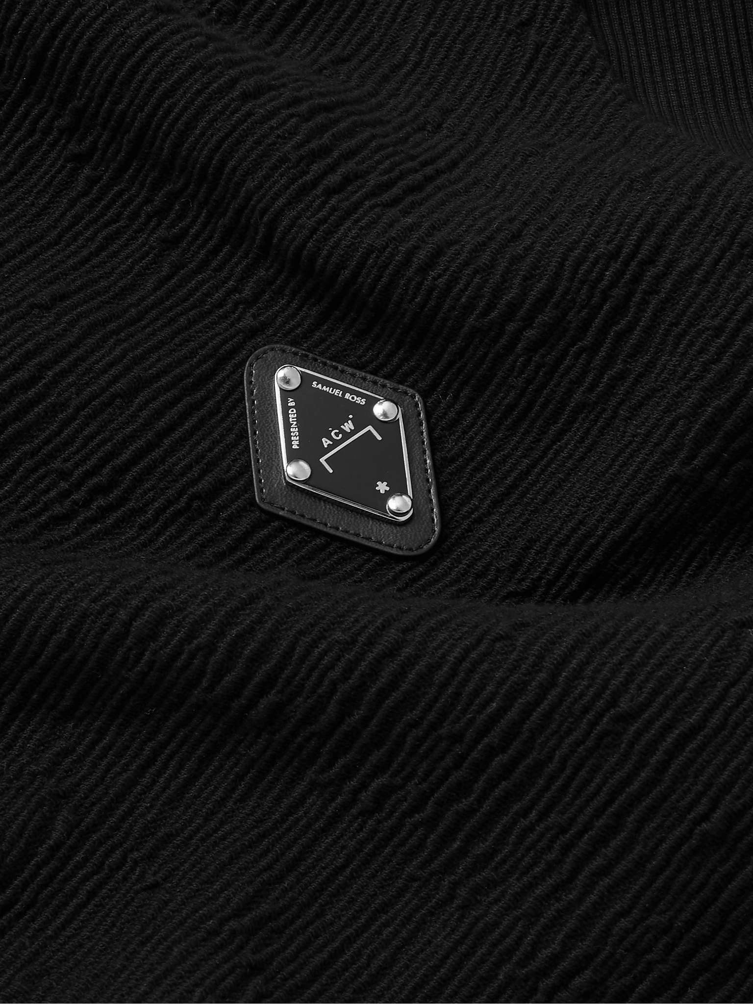 Oversized Textured Cotton-Blend Hoodie - 5