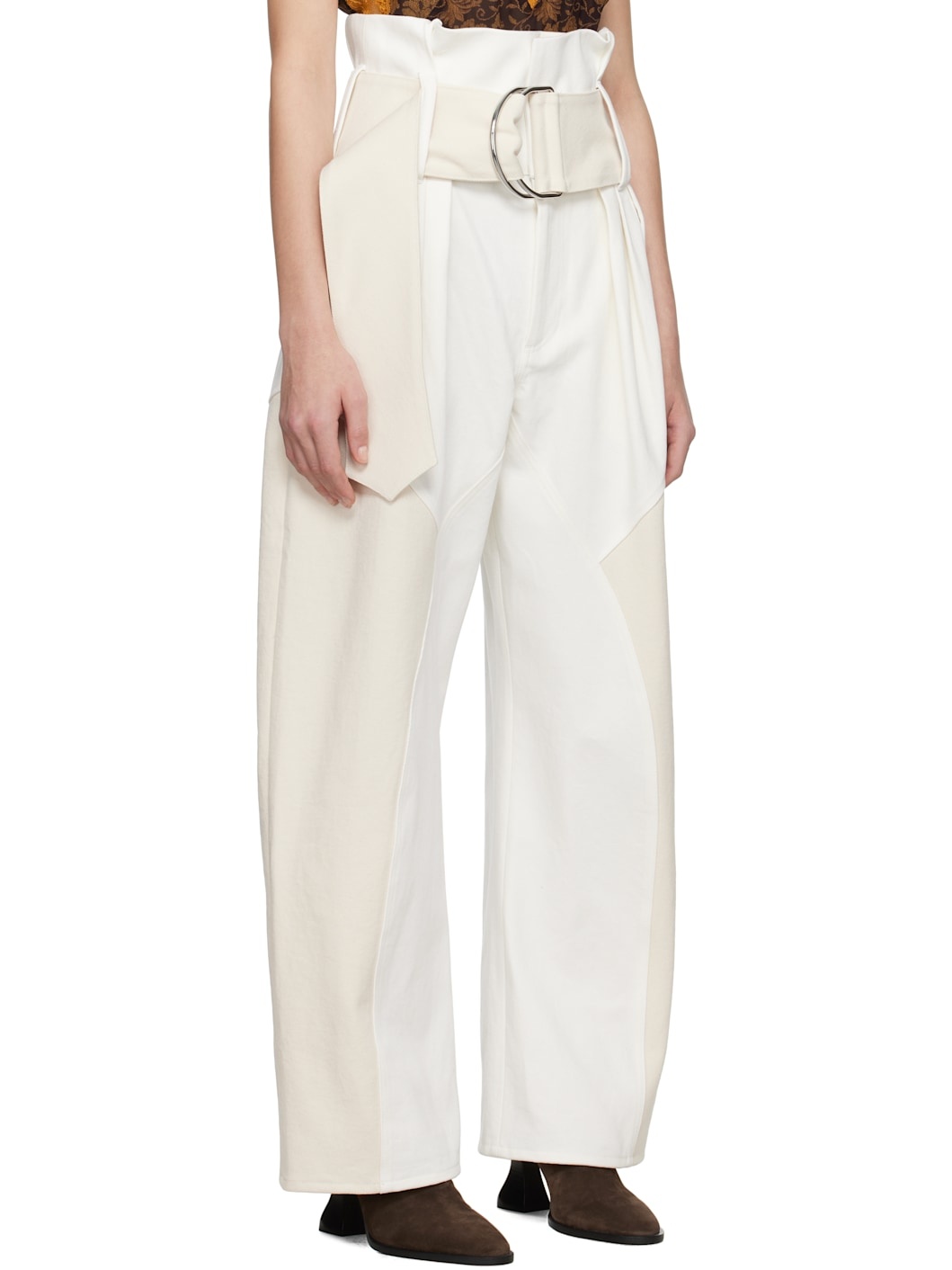 Off-White Gathered D-Ring Jeans - 2