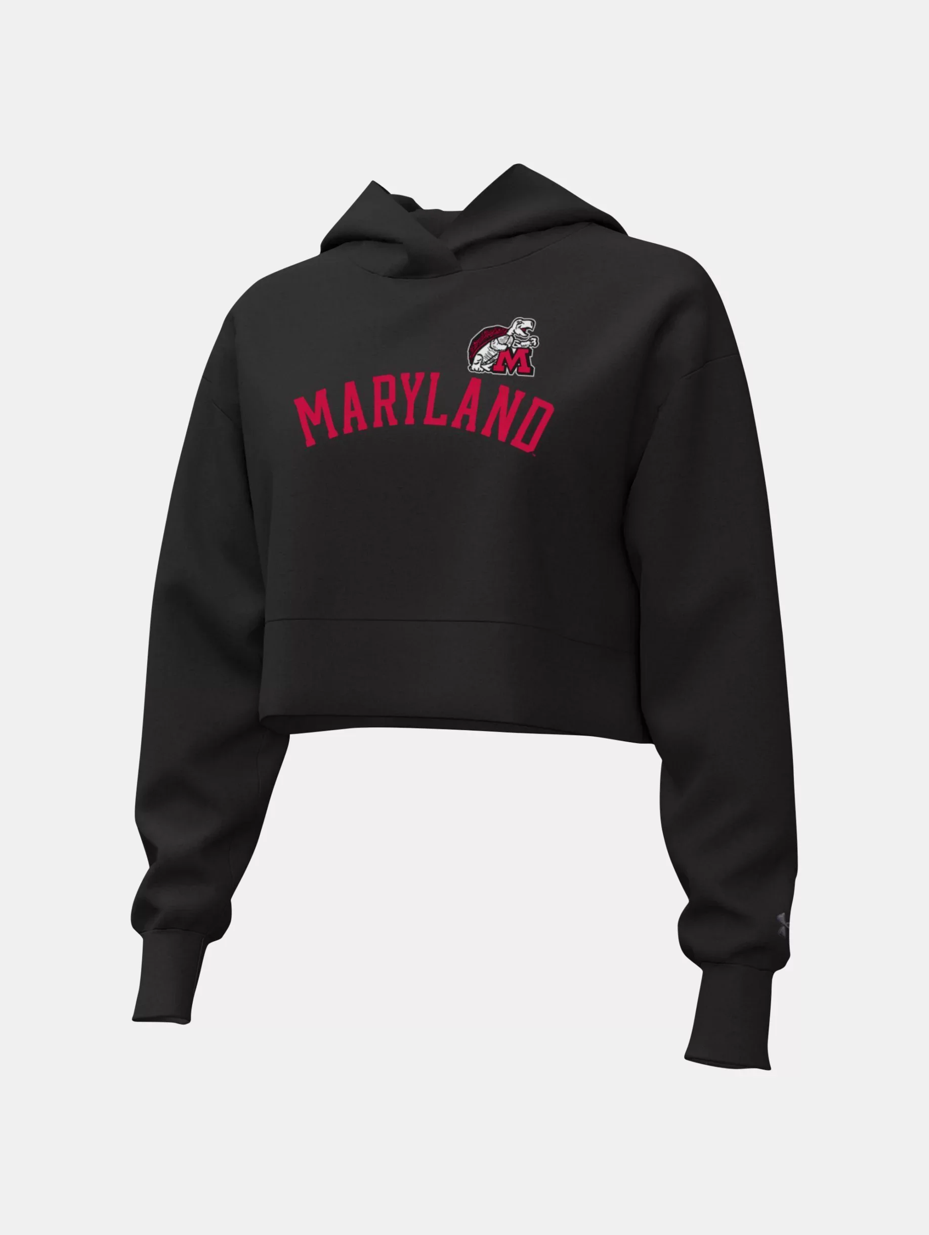 Women's UA Rival Fleece Collegiate Cropped Hoodie - 1