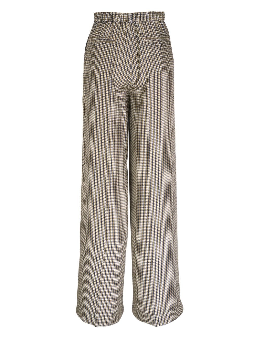 checked-print trousers - 2