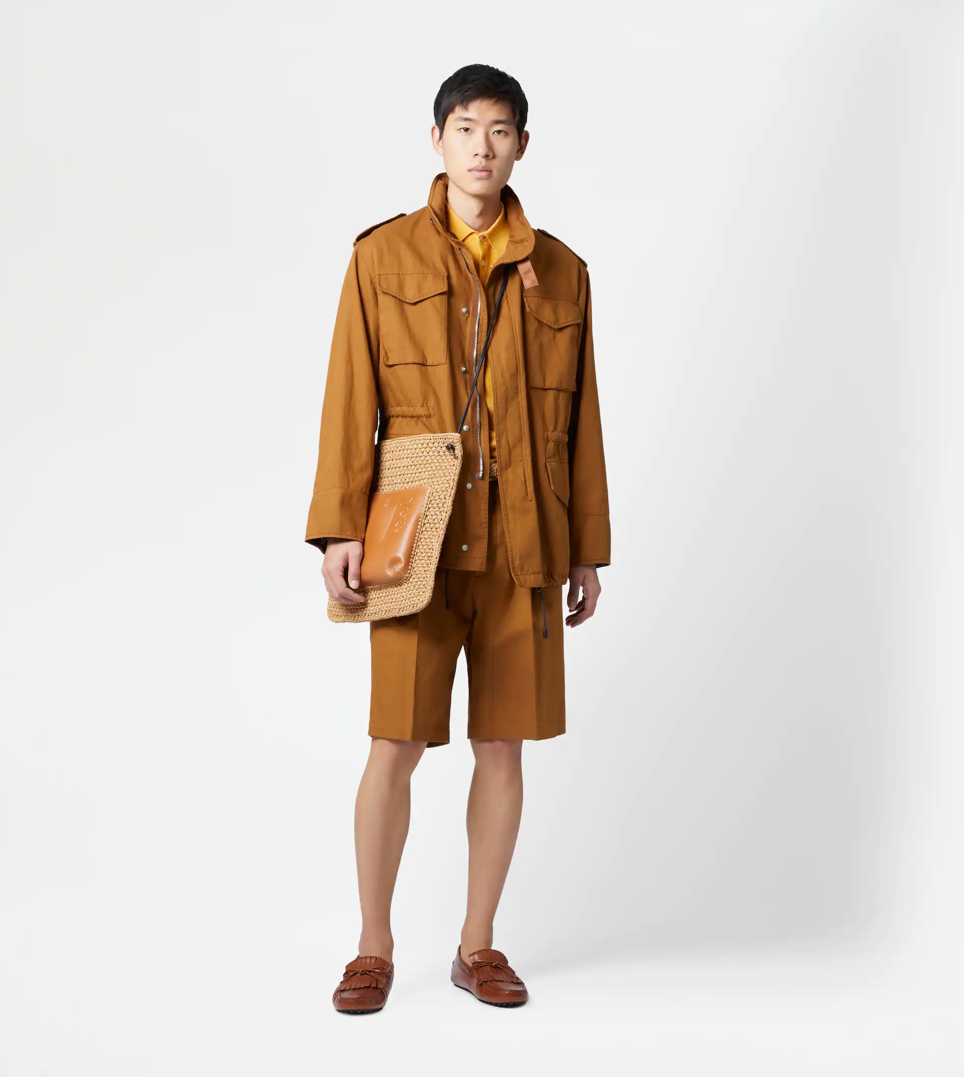 FIELD JACKET OVER - BROWN - 2