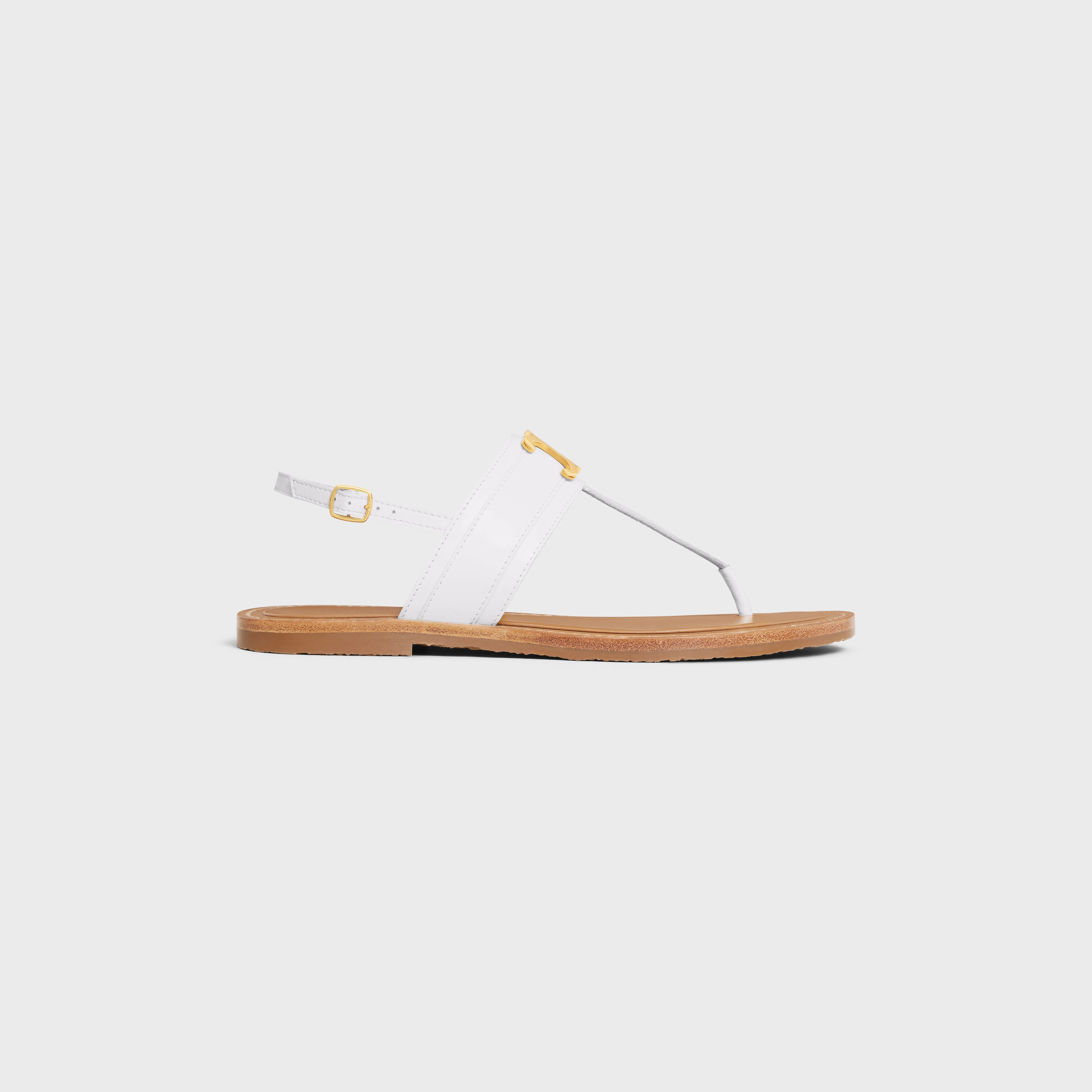 【日本入手困難】CELINE LYMPIA TRIOMPHE THONG IN CALFSKIN CELINE CELINE LYMPIA TRIOMPHE THONG in CALFSKIN | REVERSIBLE