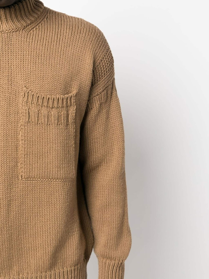 mock-neck wool jumper 5