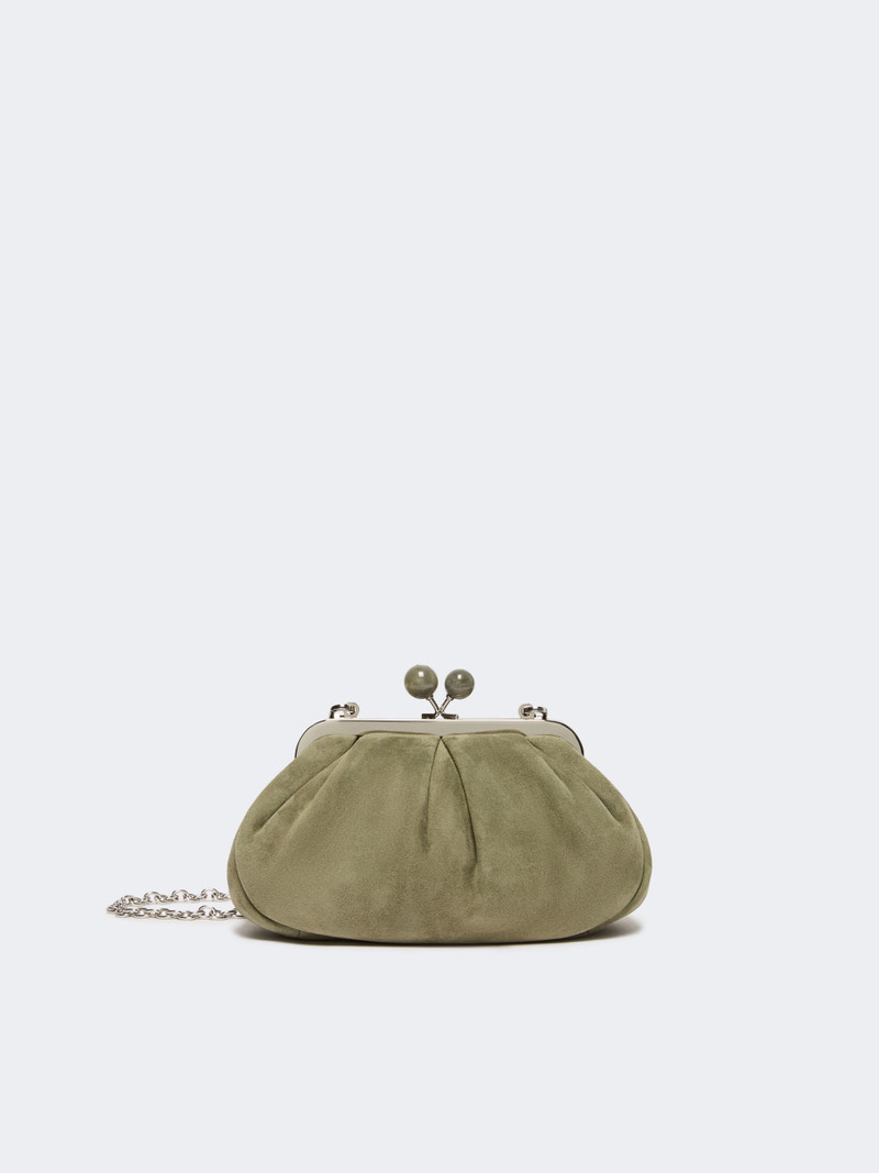 VALOIS Small suede Pasticcino Bag - MUD 1