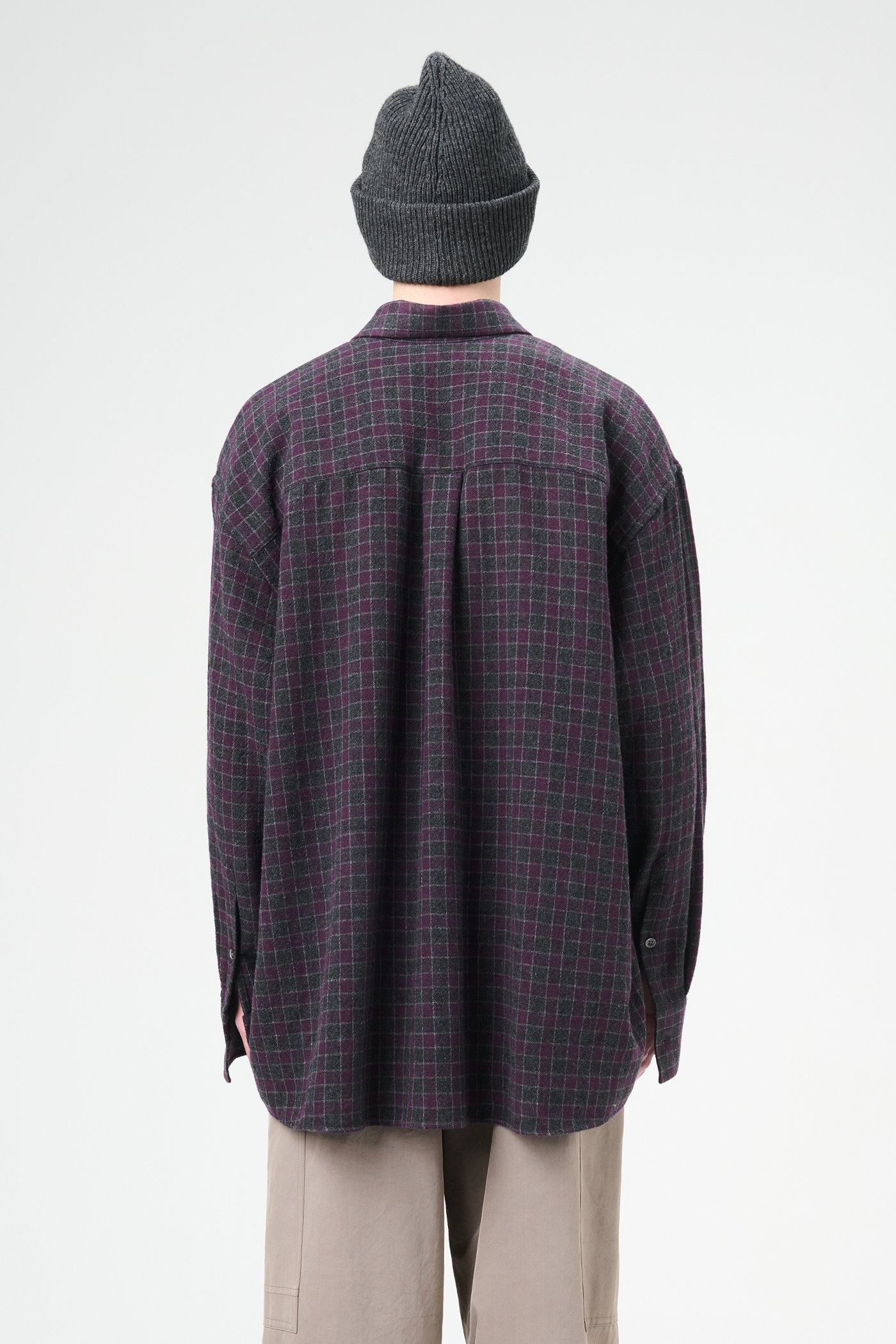 Borrowed BD Shirt Sophomore Check Rural Wool - 7