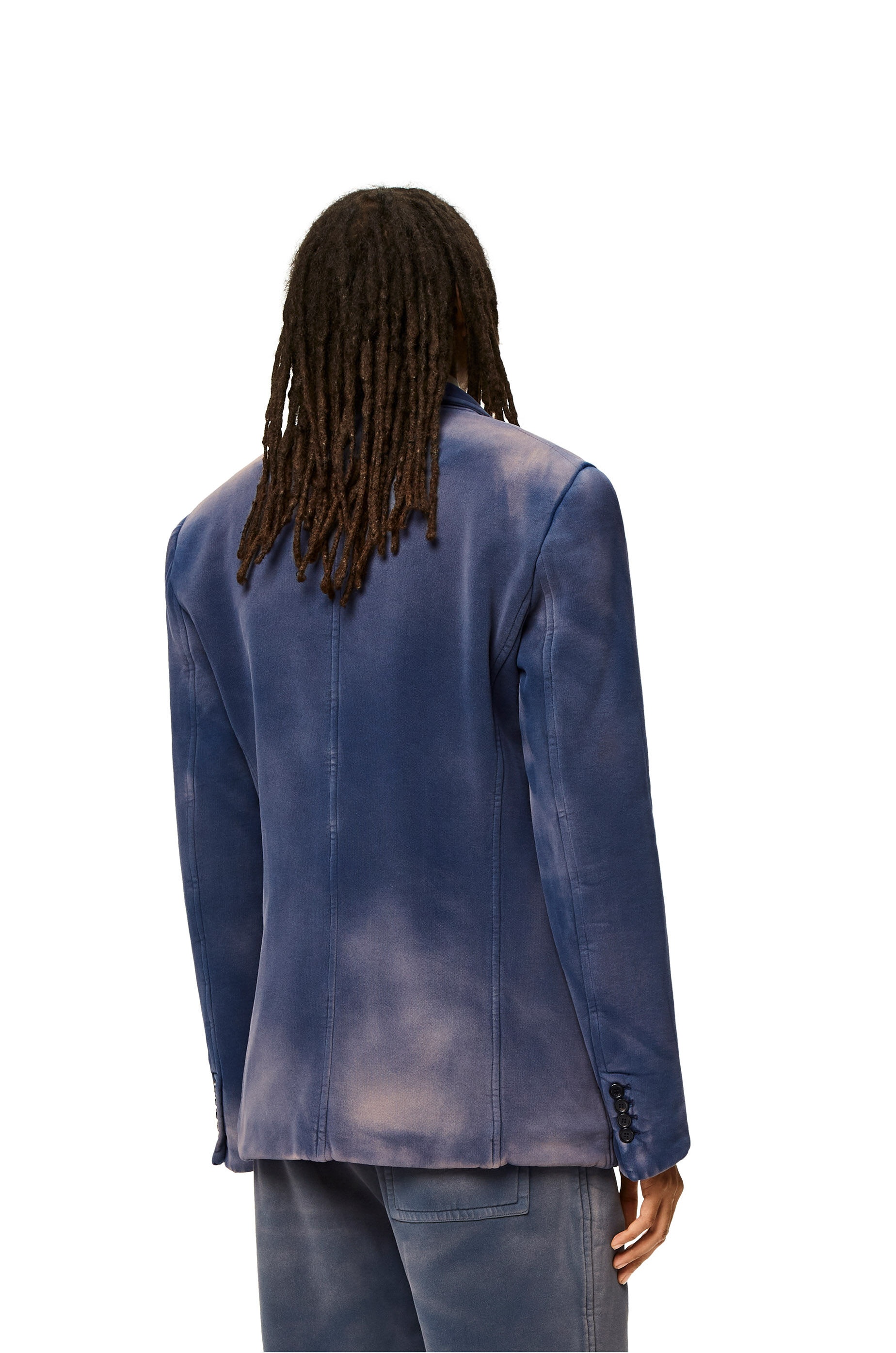 Padded double breasted jacket in cotton - 4