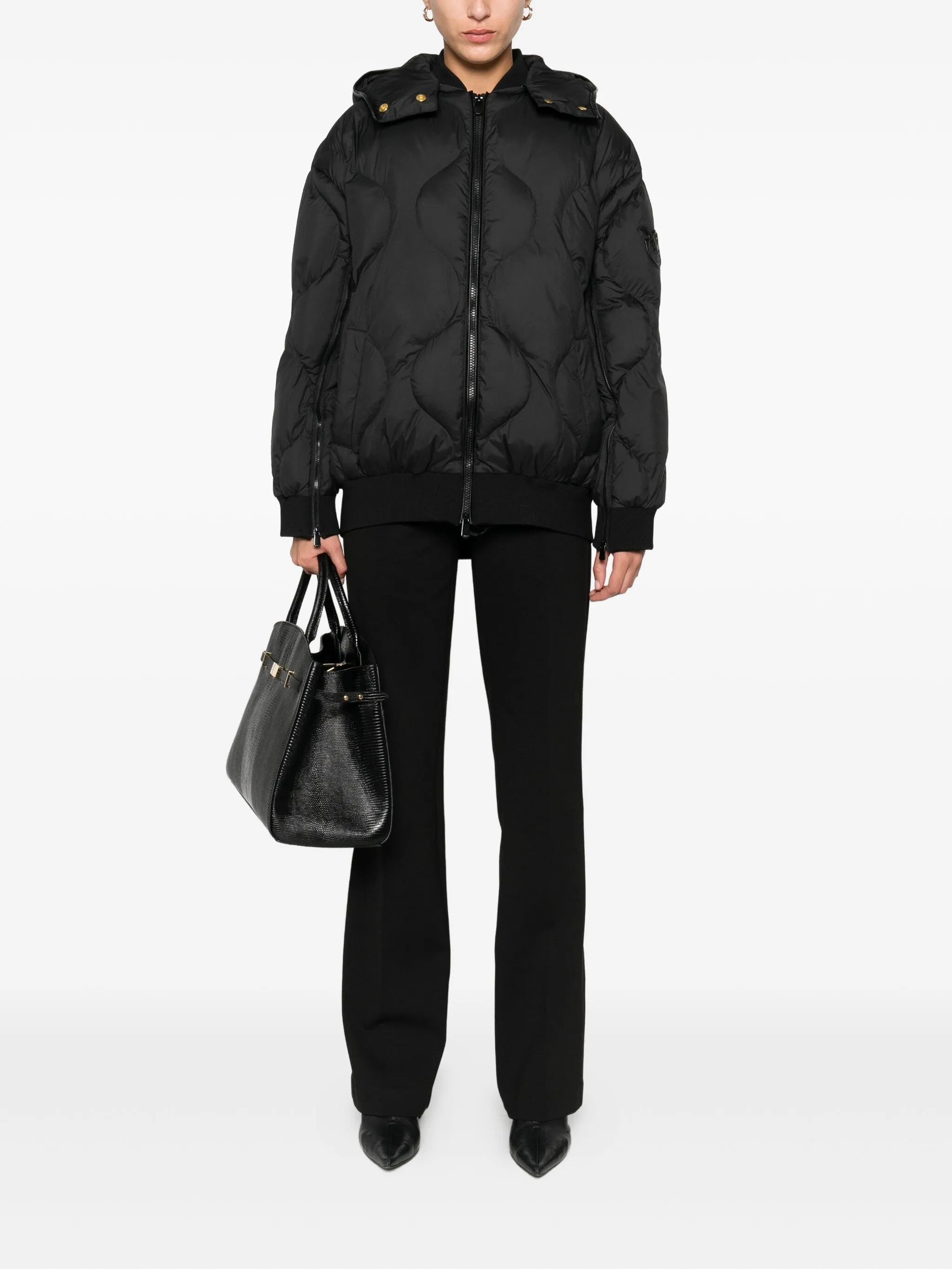 Pinko Quilted Hooded Jacket - 2