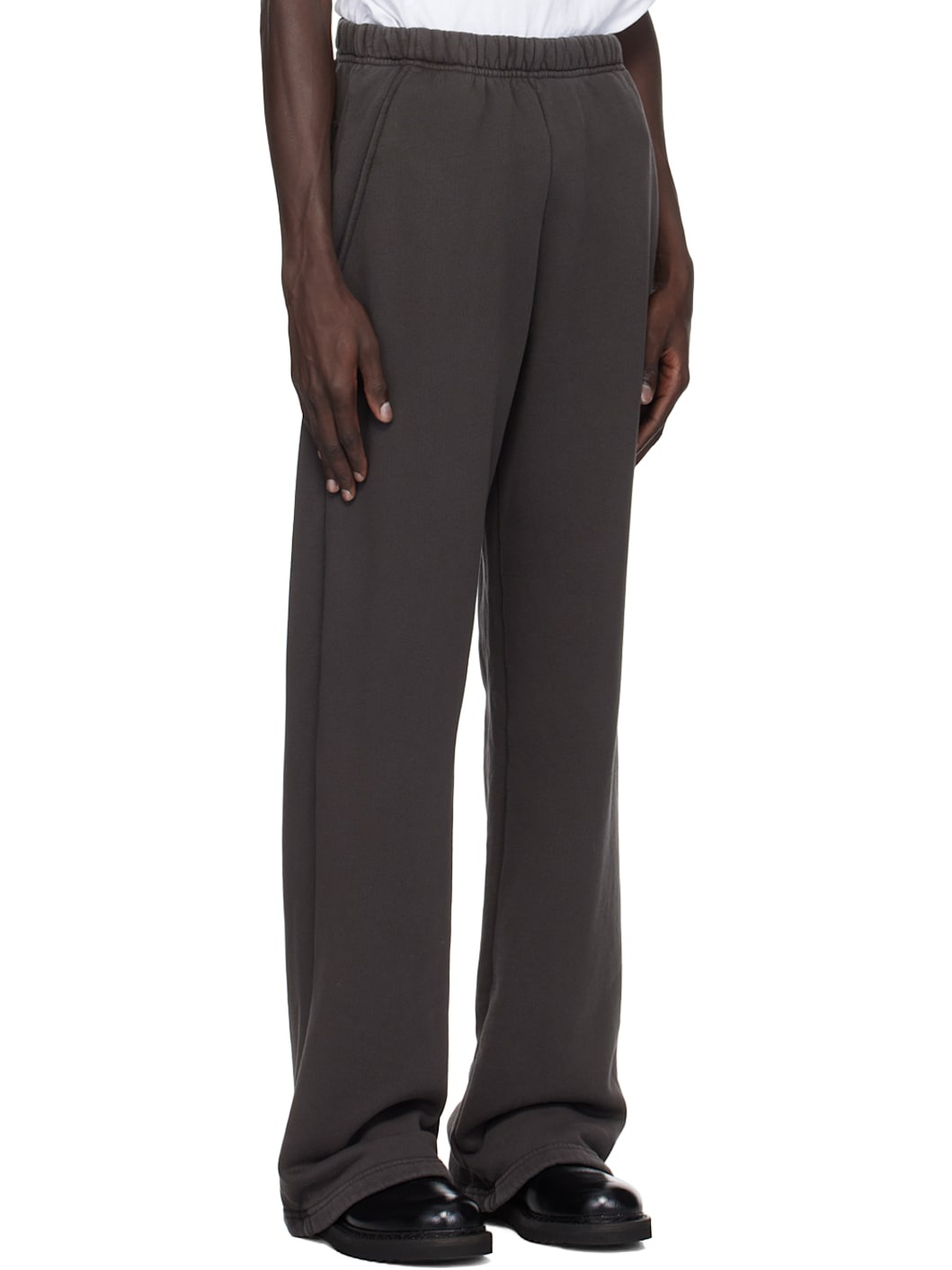 Black Utility Puddle Sweatpants - 2