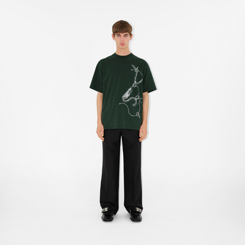 Burberry Knight Hardware Cotton T-shirt outlook