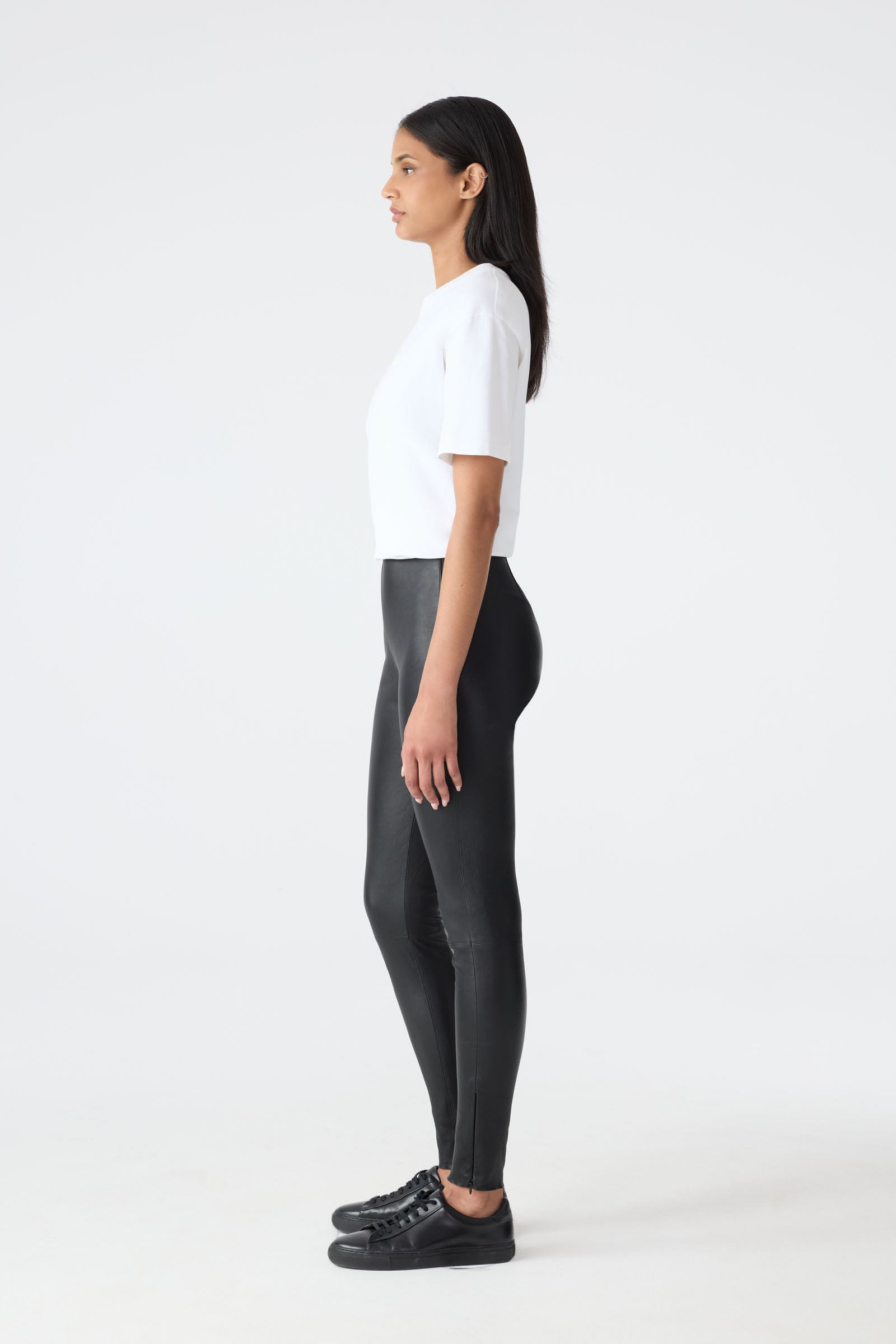 NAVI-Z Fitted Lamb Leather Legging - 3